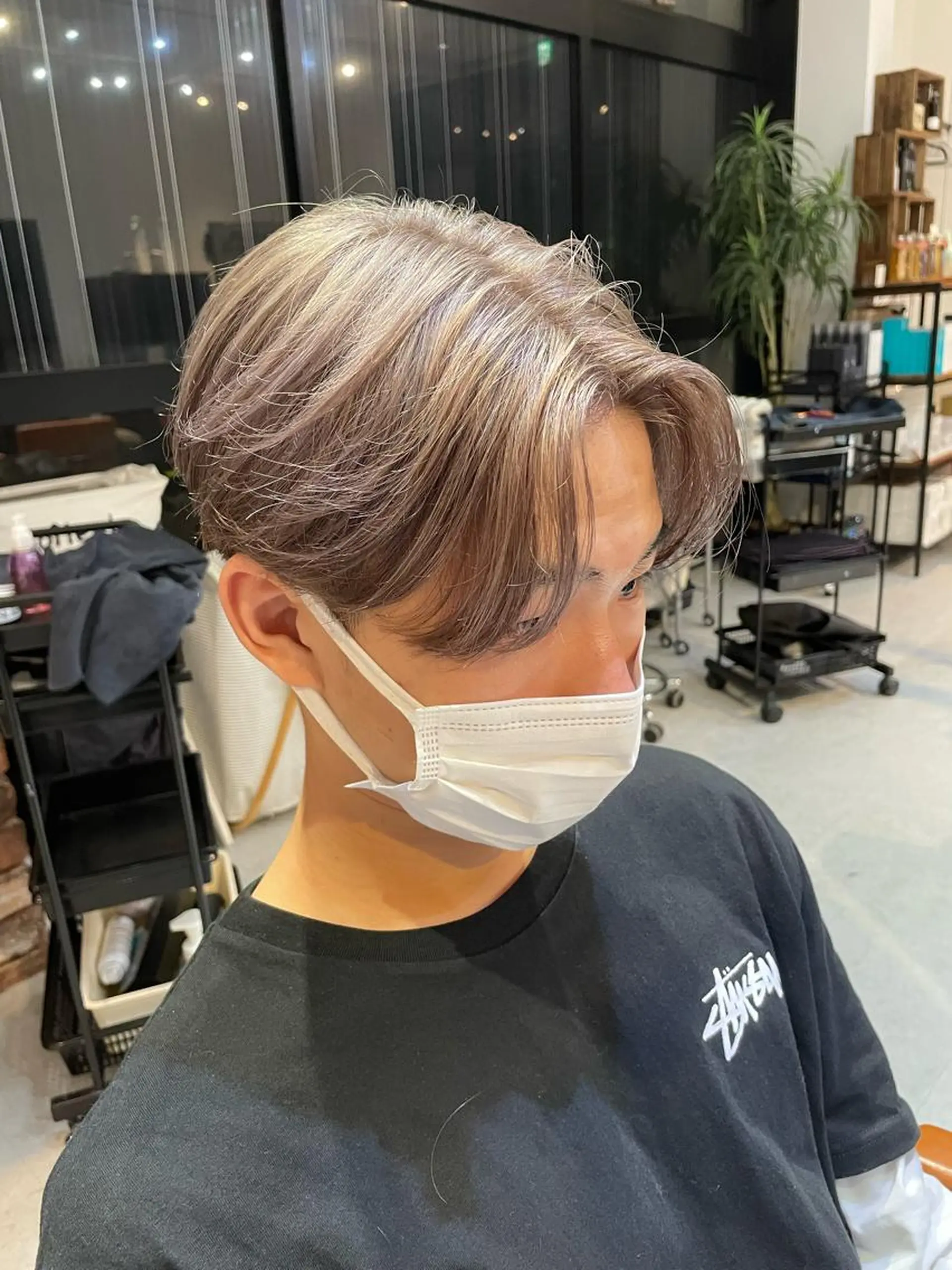カラー メンズ 野村 俊太のヘアスタイル