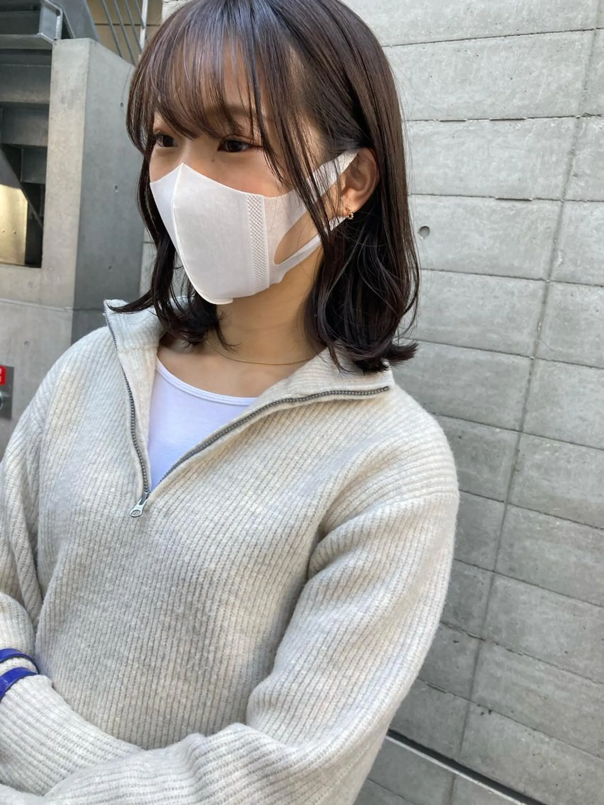 ミディアム カット ヘアカラー トリートメント ✨色持ちの良い艶 カラー✨蟹江真世のヘアスタイル