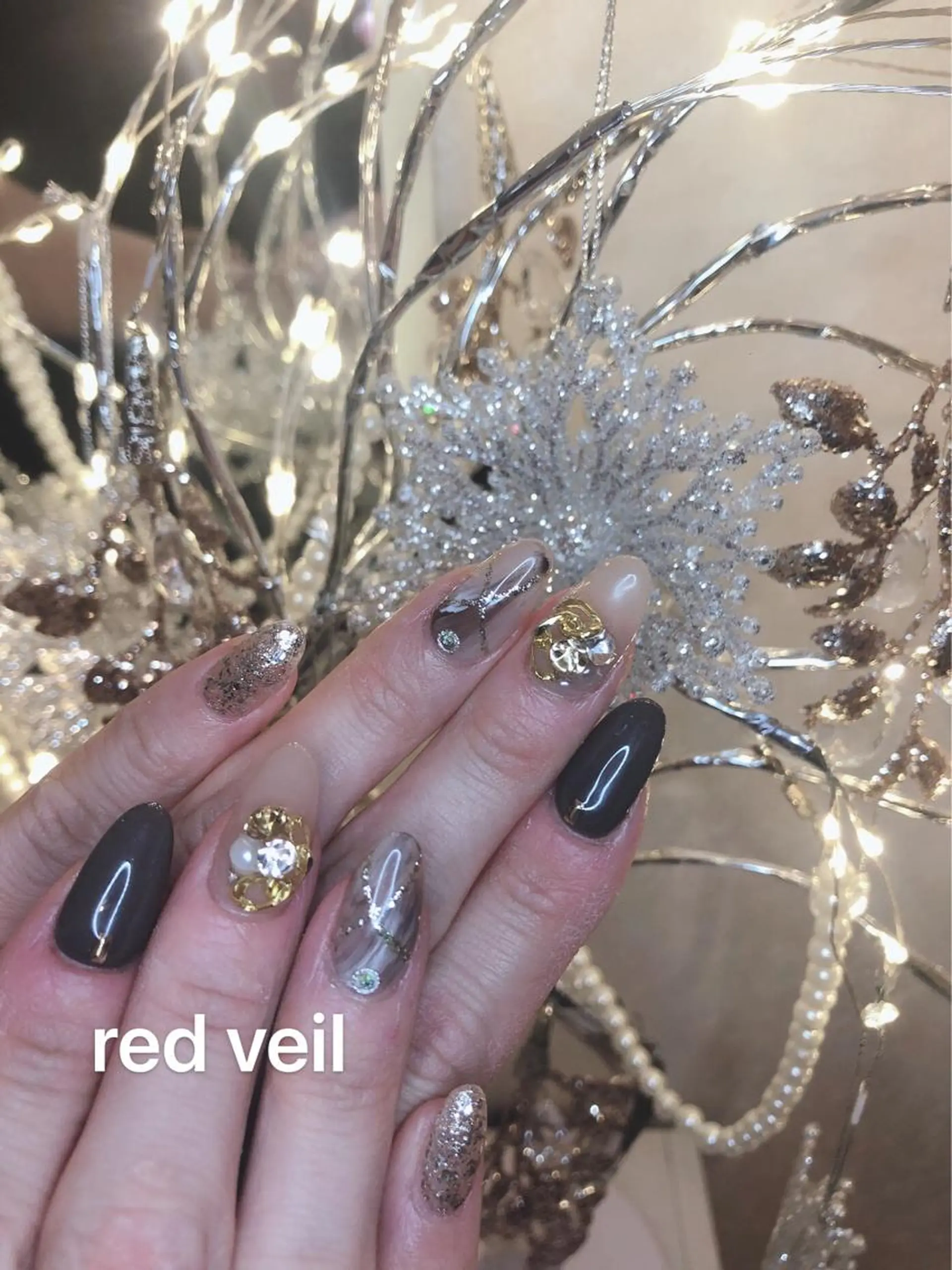 セミロング ネイル ハンドネイル 長さ出し専門 nynaのネイルデザイン