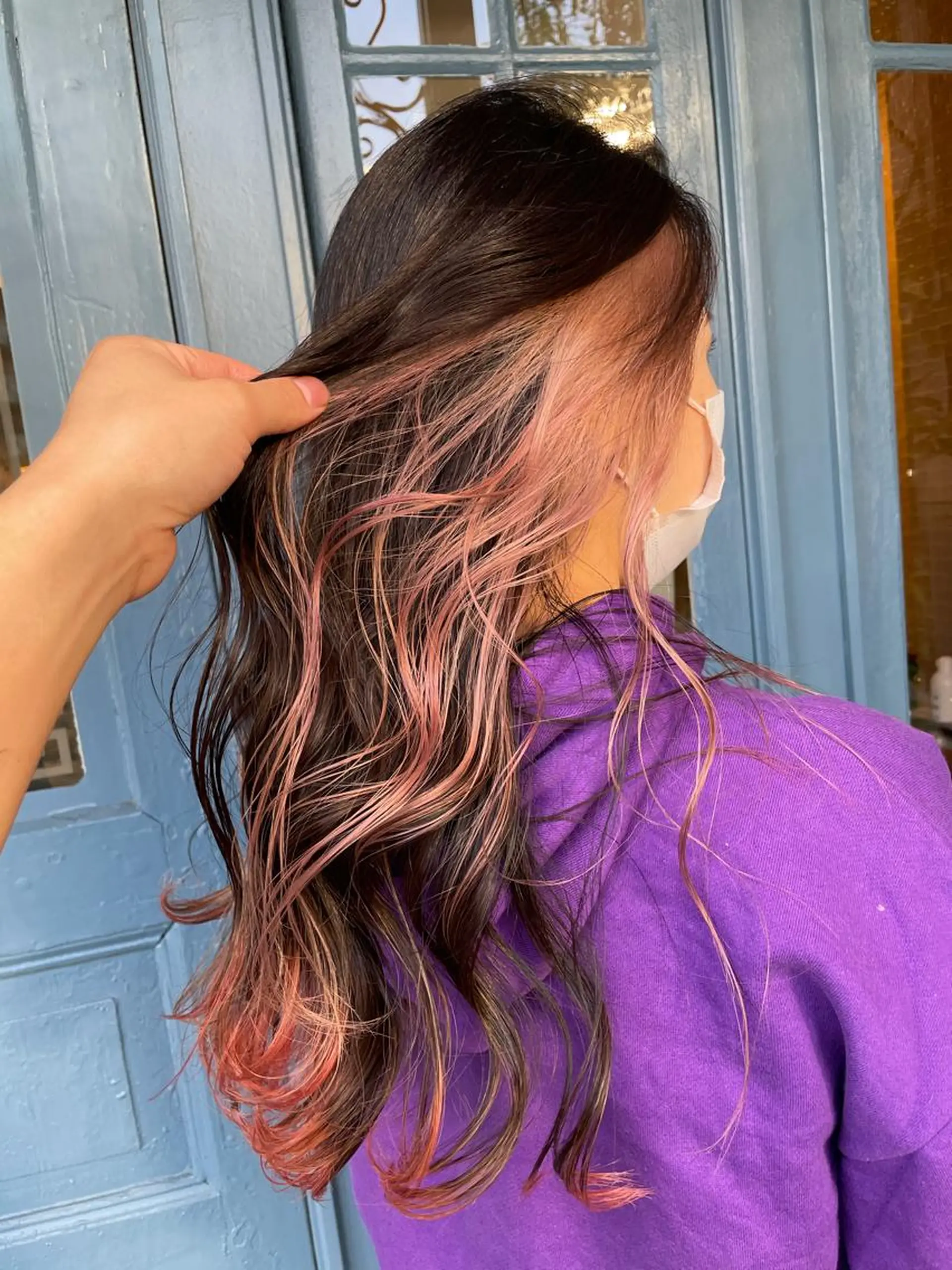 ロング ブリーチ毛矯正.髪質 改善.髪にドラマをのヘアスタイル