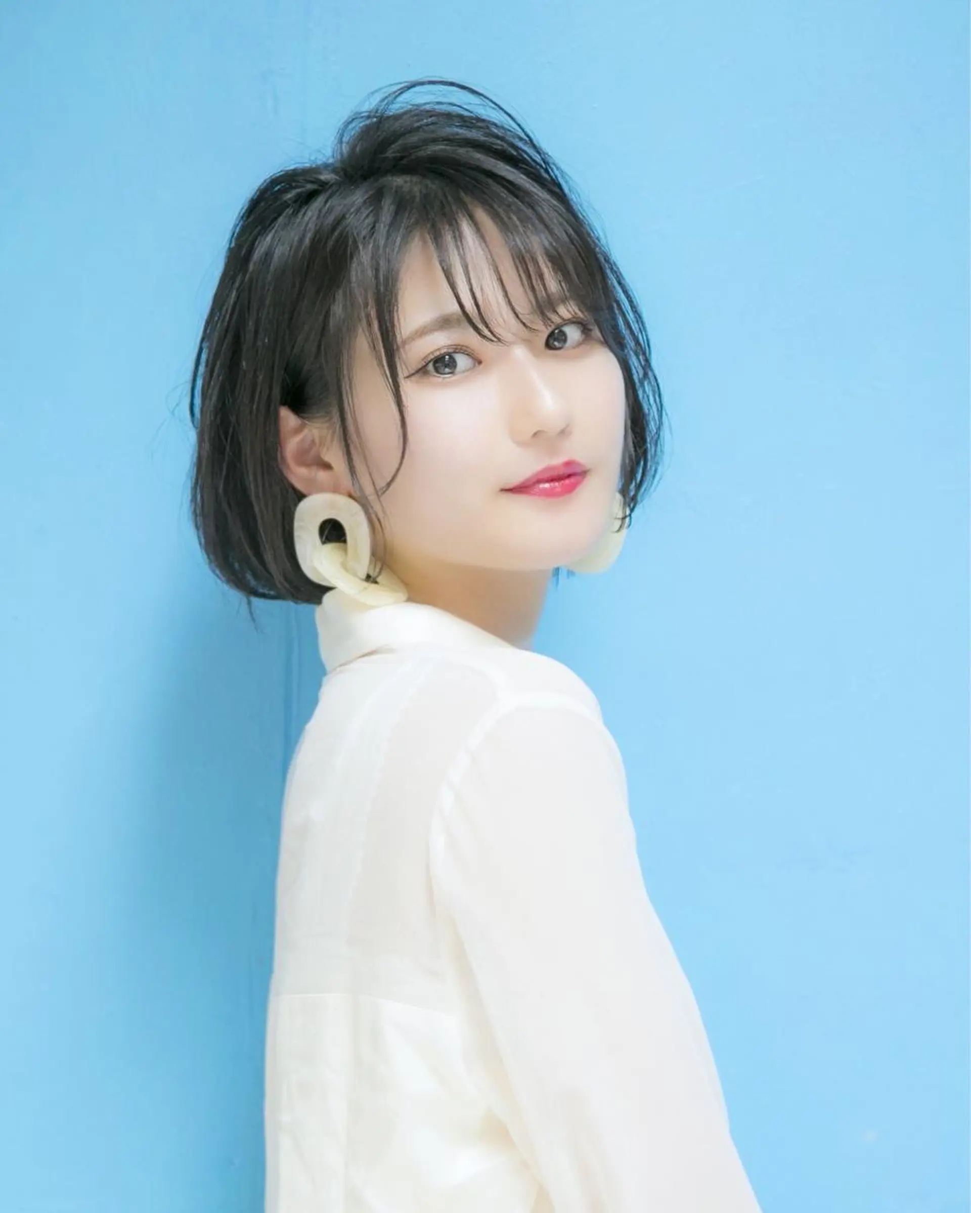 ショート ヘアアレンジ カット 縮毛矯正 トリートメント Lond re Maison.原宿のヘアスタイル