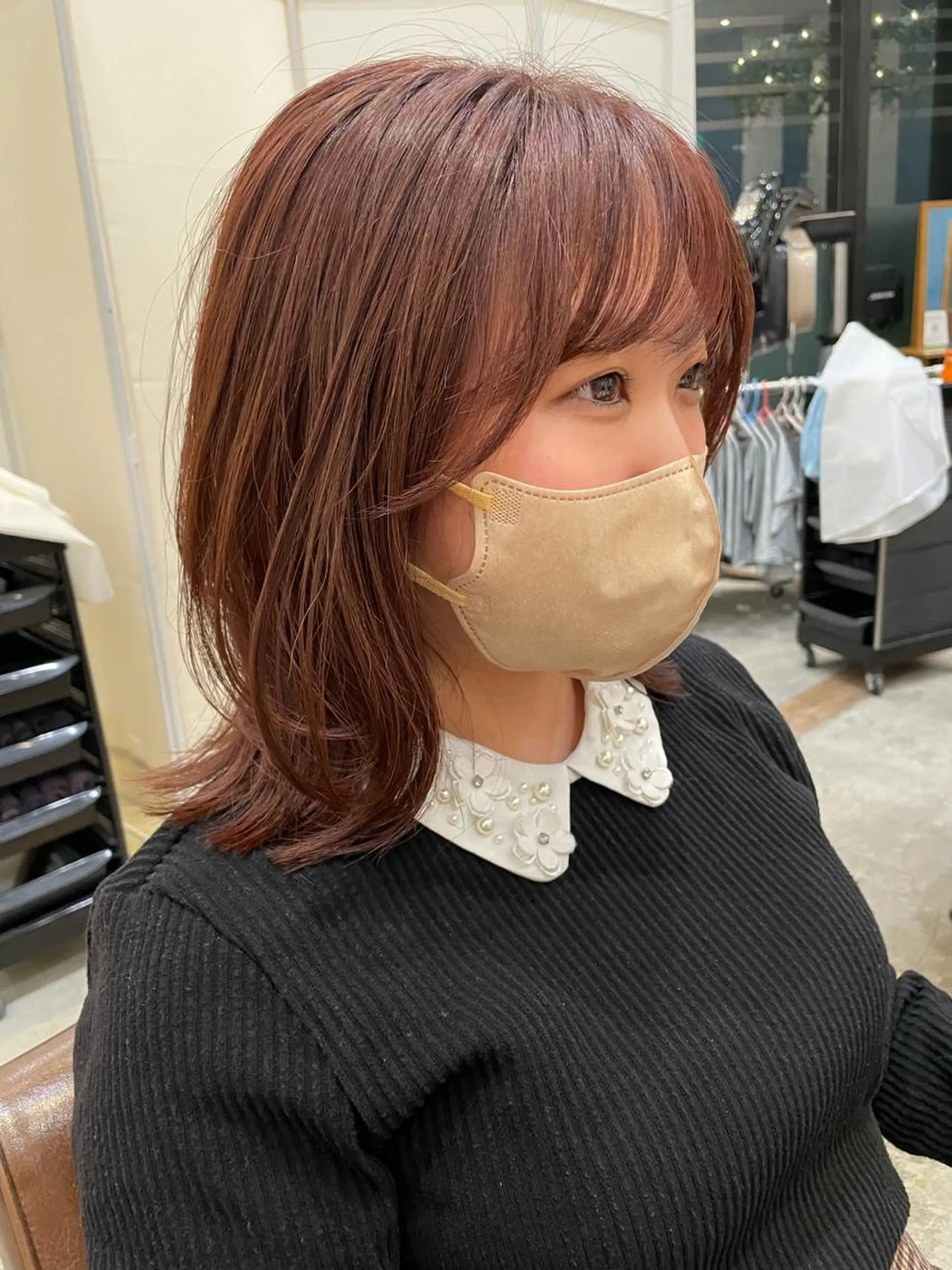 ミディアム レイヤーカット カット OAK 学芸大学所属・秋葉萌　透明感カラー /レイヤー/ボブ♡のヘアスタイル