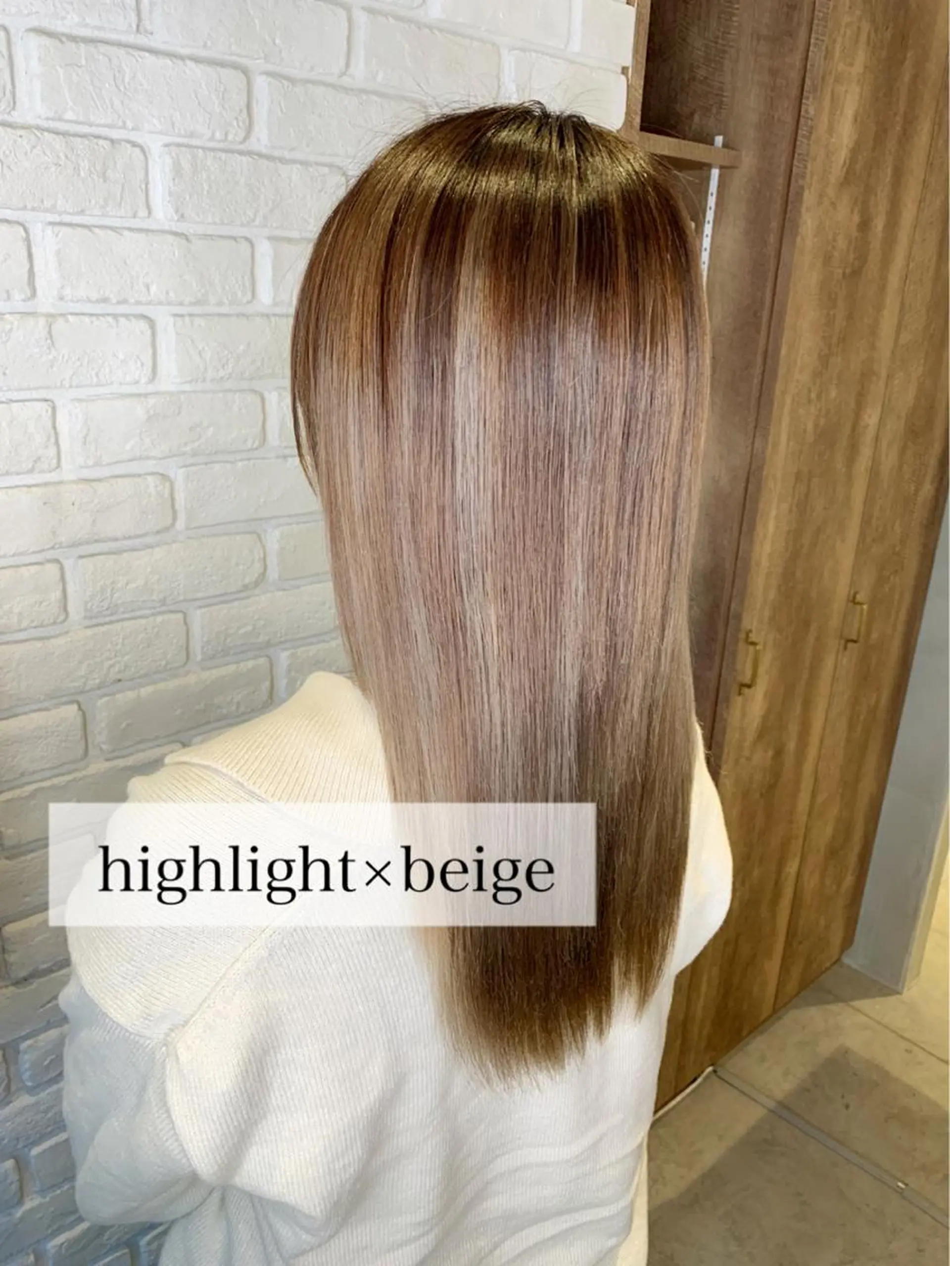 ロング カラー 髪質改善/縮毛矯正 艶カラー/珠聡のヘアスタイル