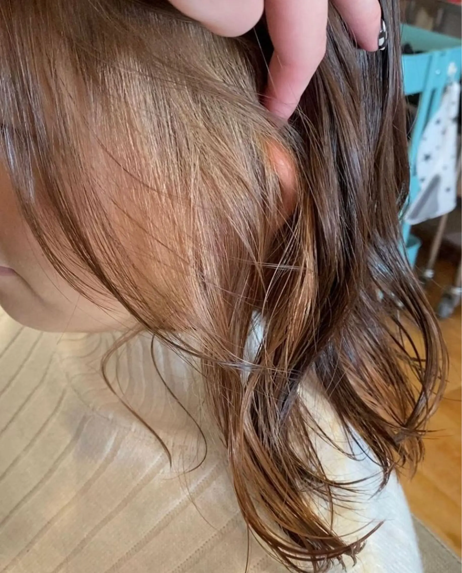 ミディアム ヘアカラー トリートメント ハイトーン/ ダブルカラー/透明感のヘアスタイル