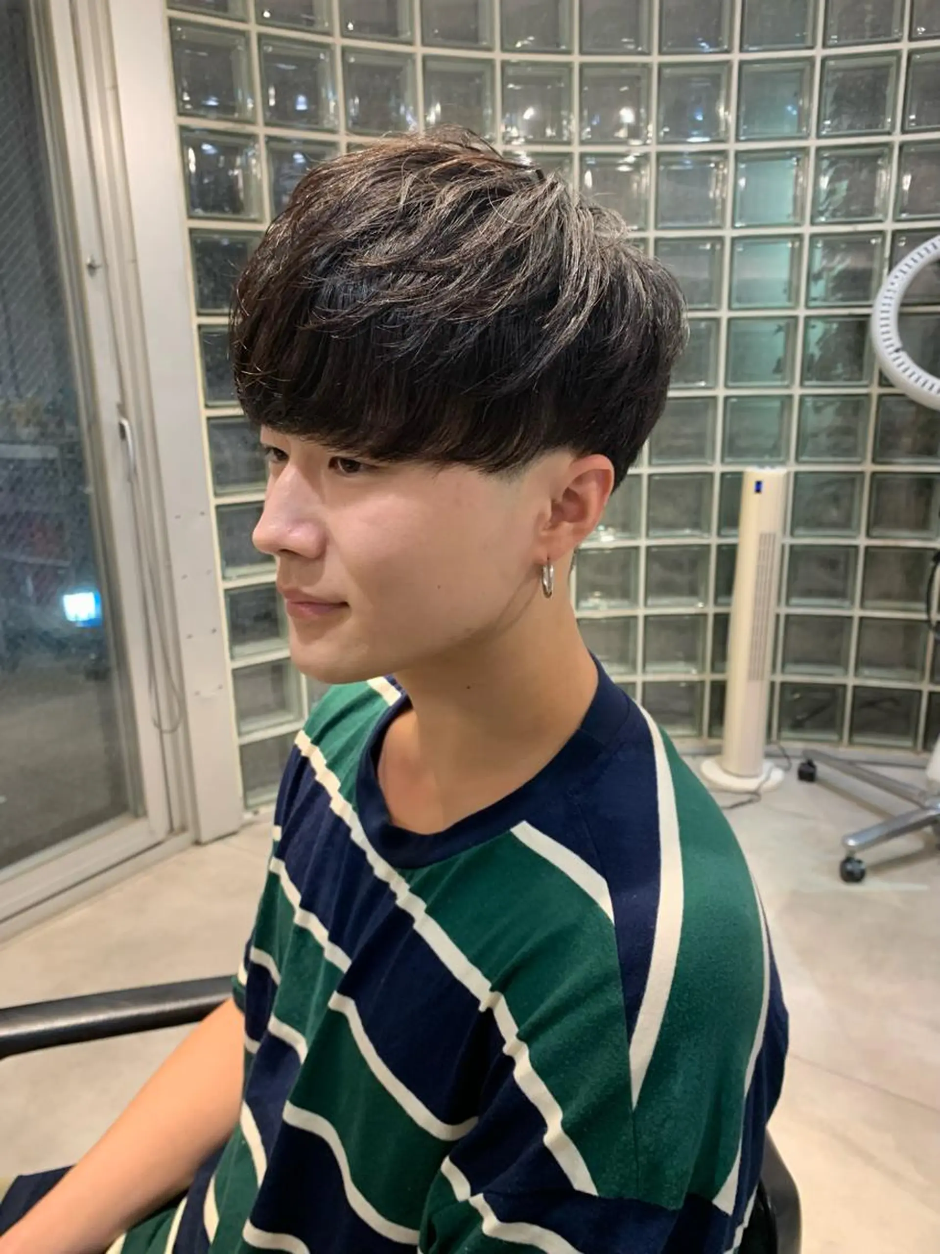 メンズ センターパート マッシュ カット クレハ :)のヘアスタイル