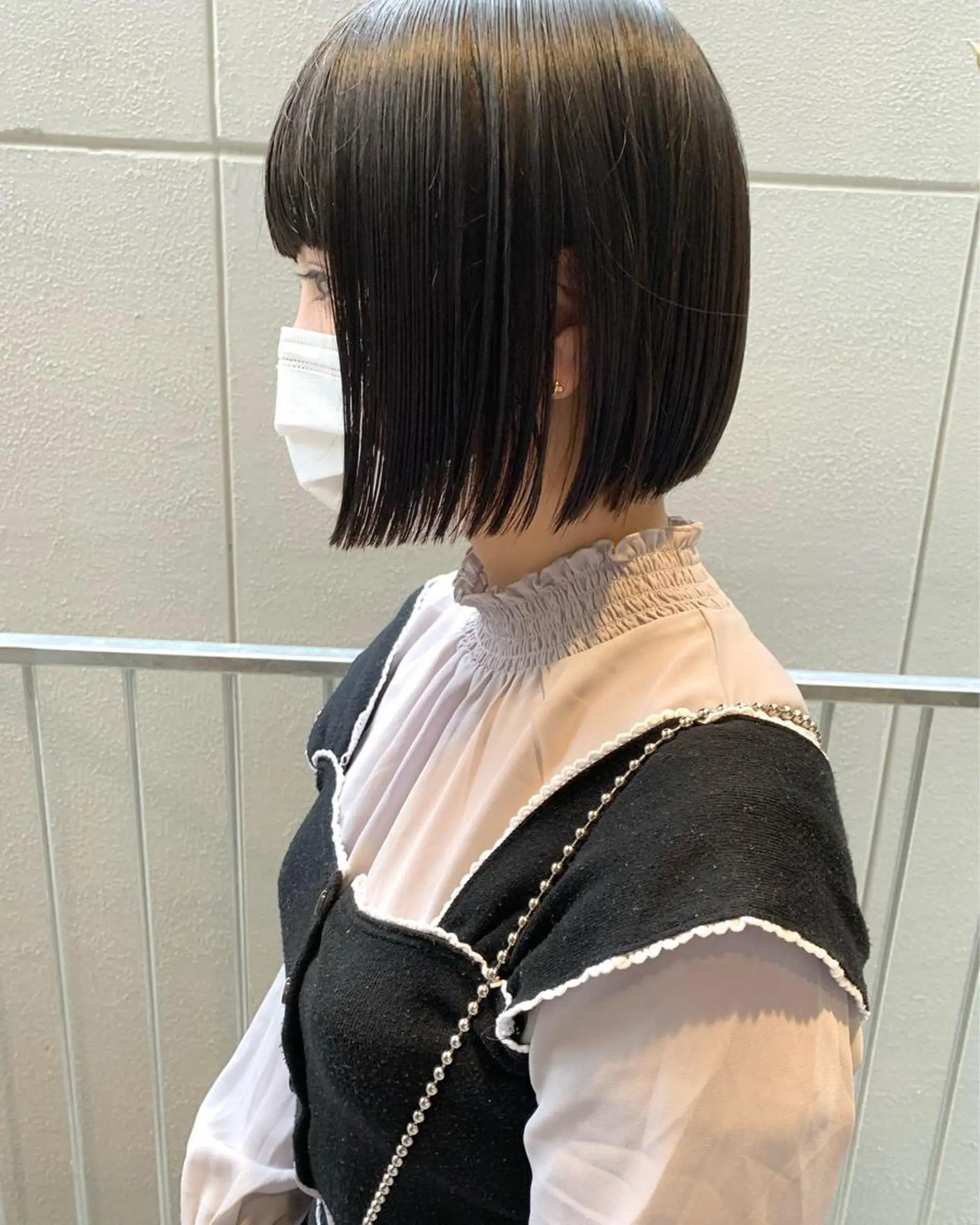 ショート カラー 切りっぱなしボブ ボブ 樫原裕二 /柔らかいカラーのヘアスタイル