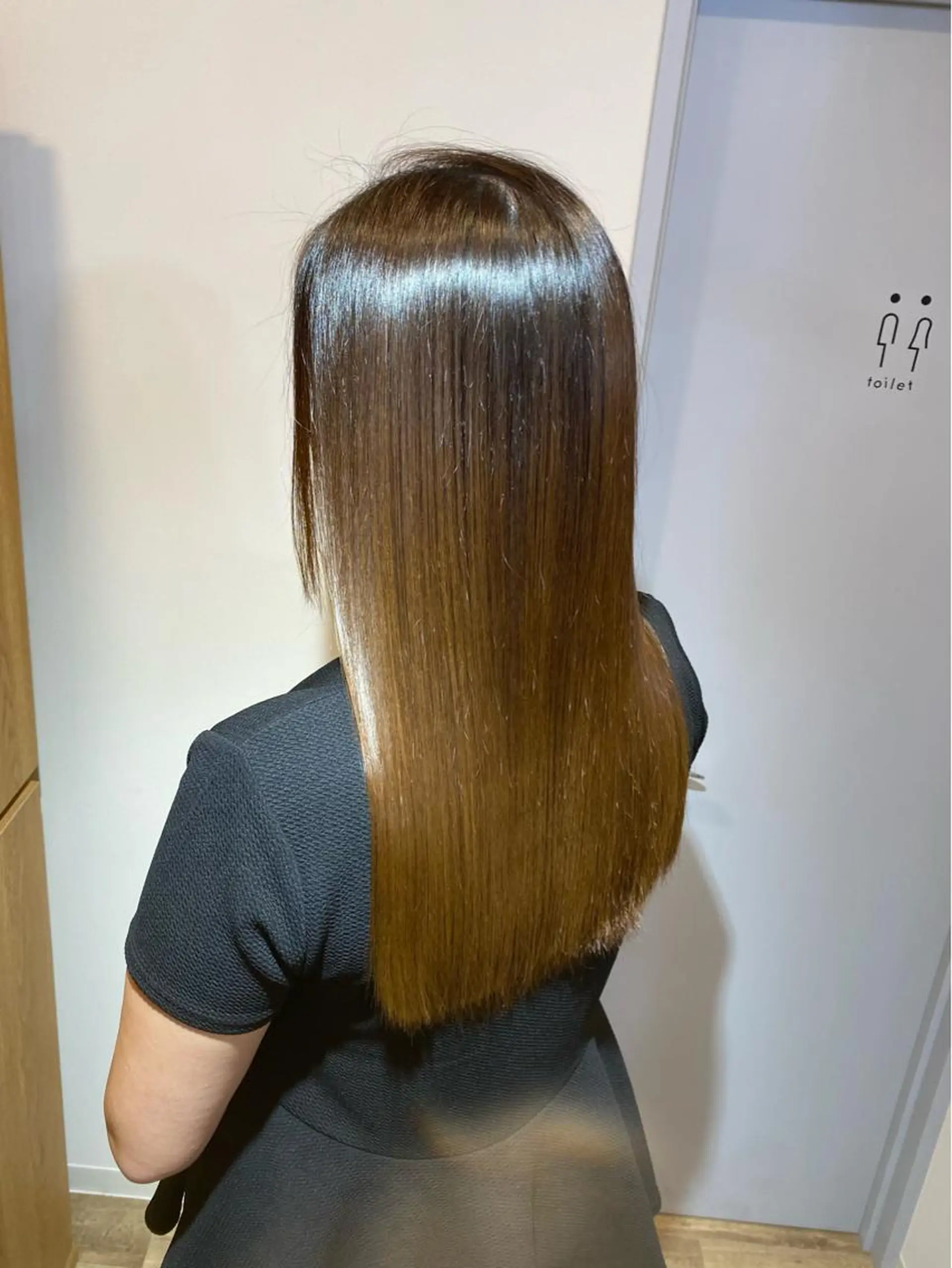 セミロング ボブ ハイライト 髪質改善 山下 祐輝のヘアスタイル