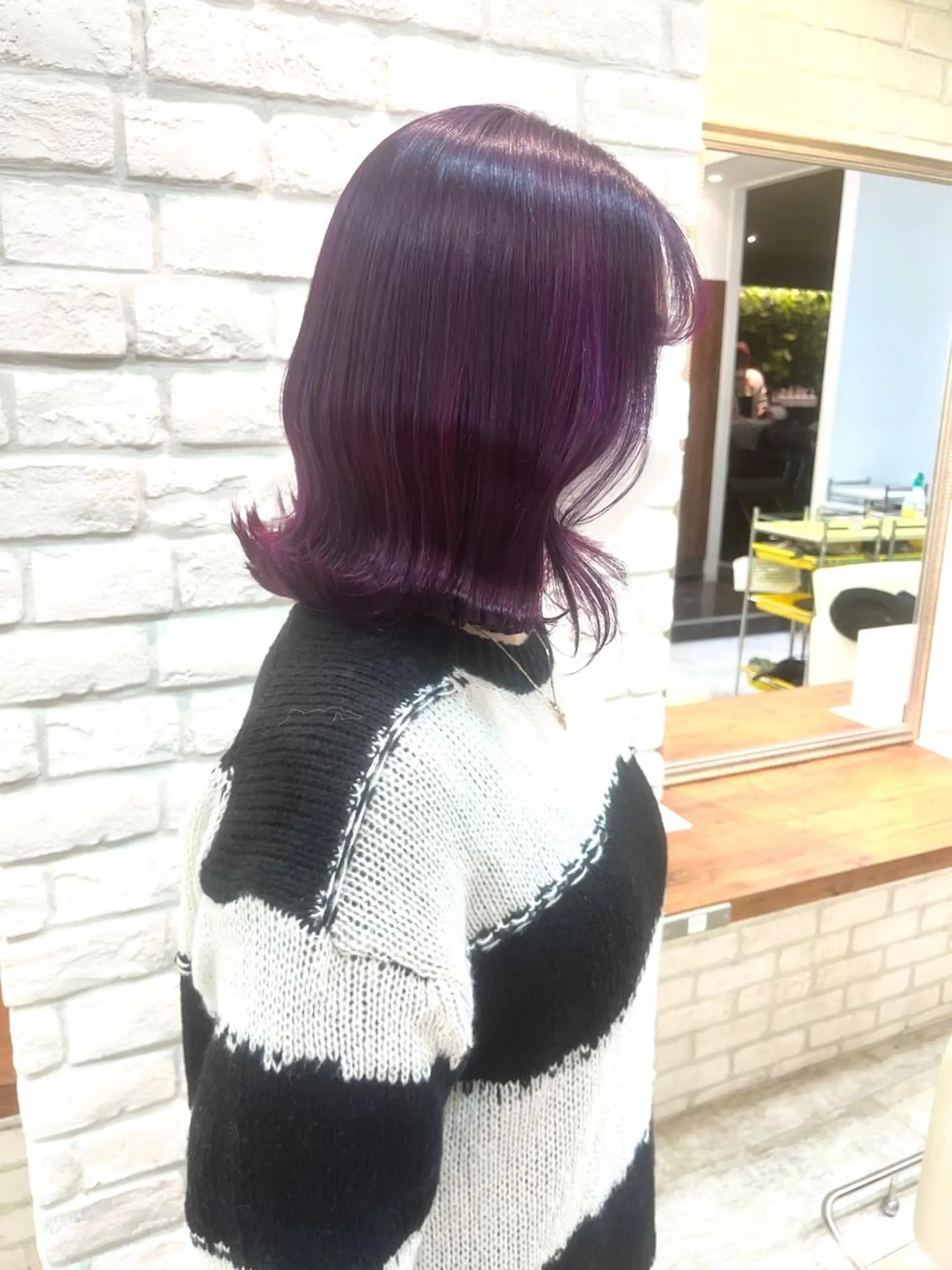 セミロング カラー ヘアアレンジ ブリーチなし/ レイヤー🌿runaのヘアスタイル