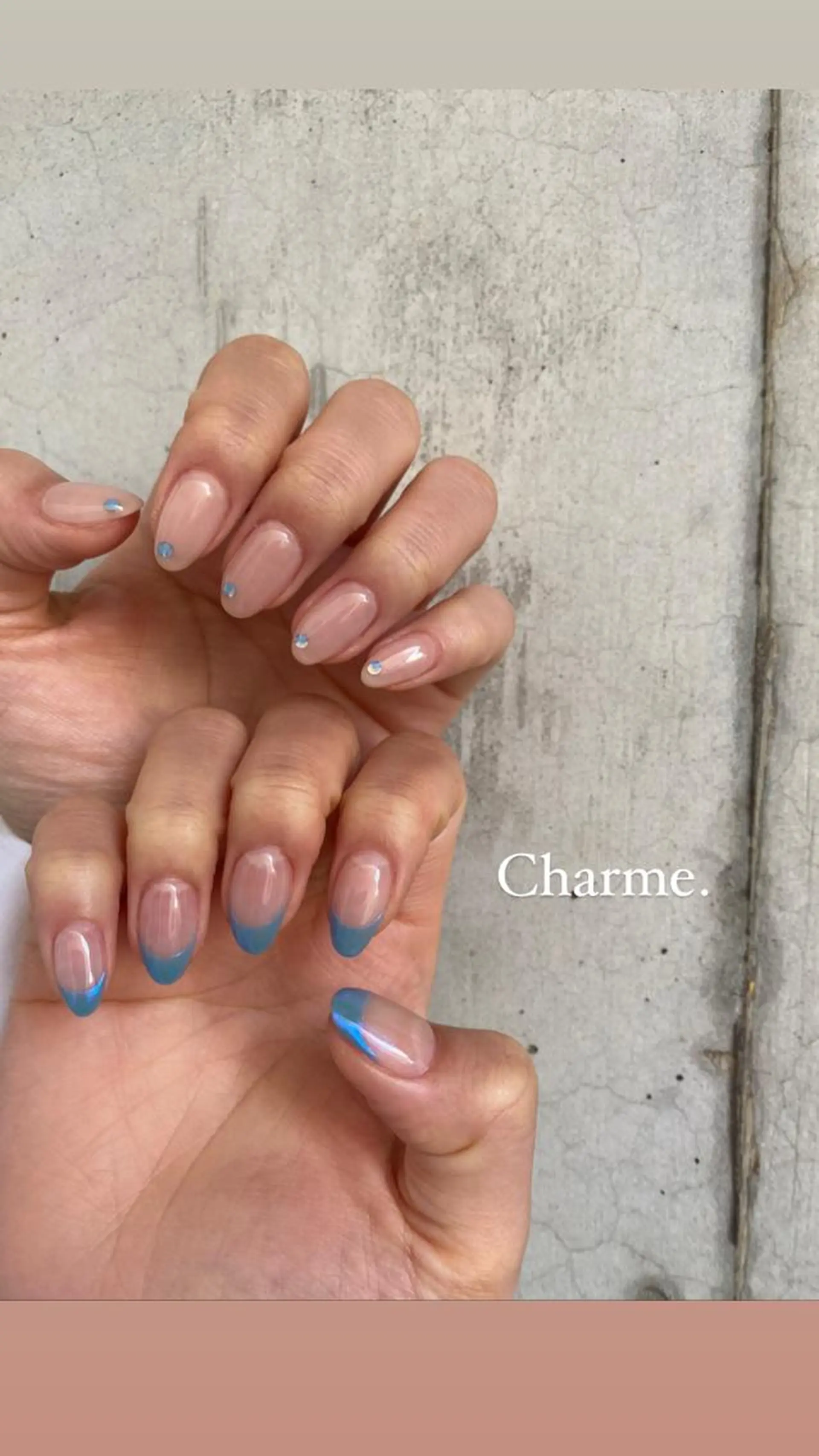 ネイル 持ち込み ニュアンスネイル Charme. NOBUKOのネイルデザイン