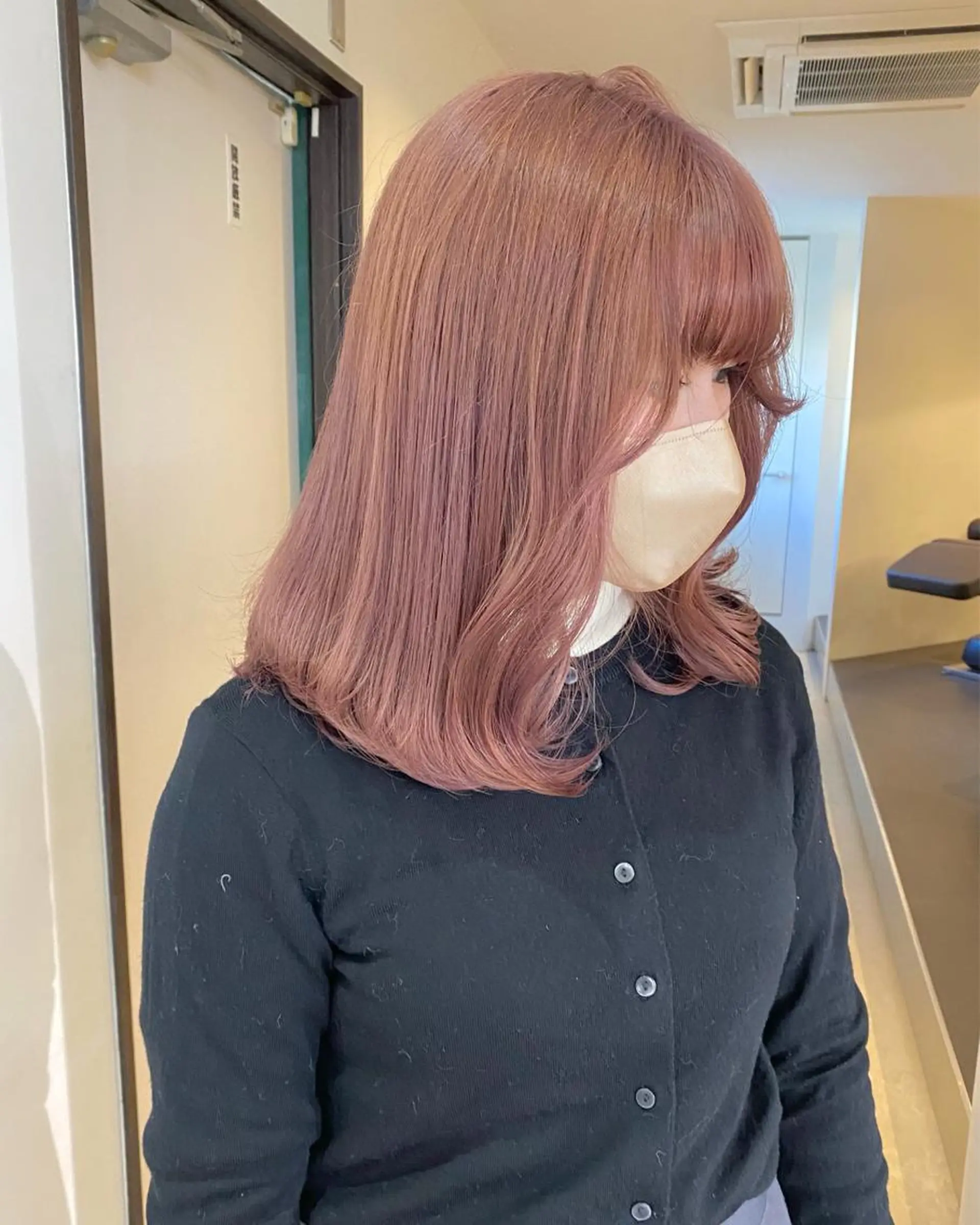 カラー ベージュカラー ブリーチ ダブルカラー ピンクカラー ヘアカラー mizuki/ピンク ベージュ.レイヤーのヘアスタイル