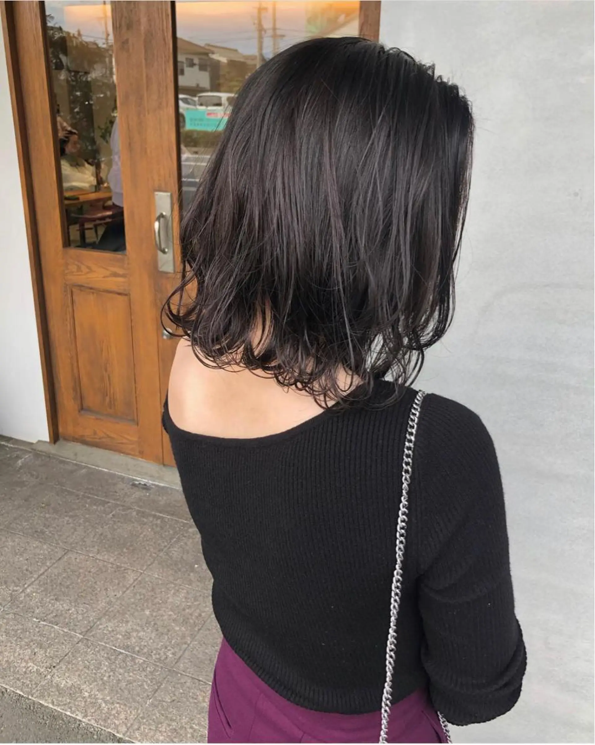 ミディアム カラー カット glad hairのヘアスタイル