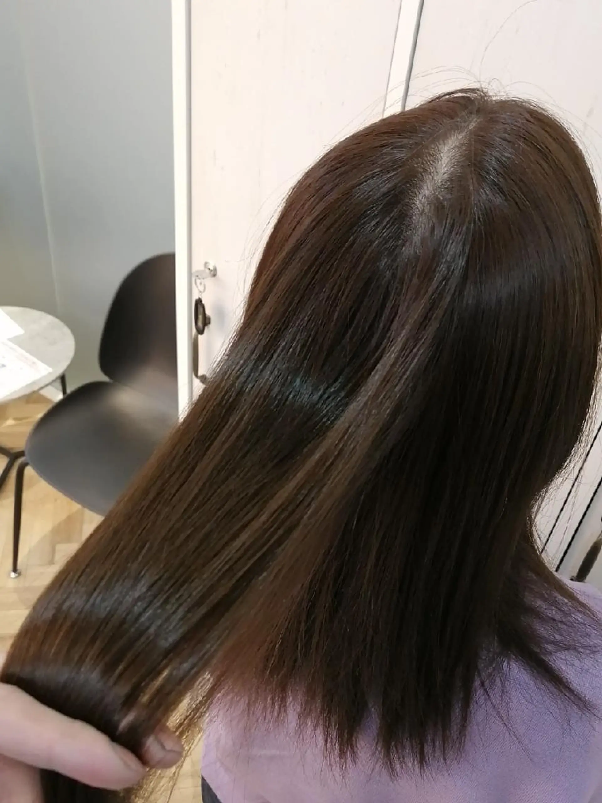 ミディアム カラー ✨METEO導入店✨ 髪質改善×縮毛矯正のヘアスタイル