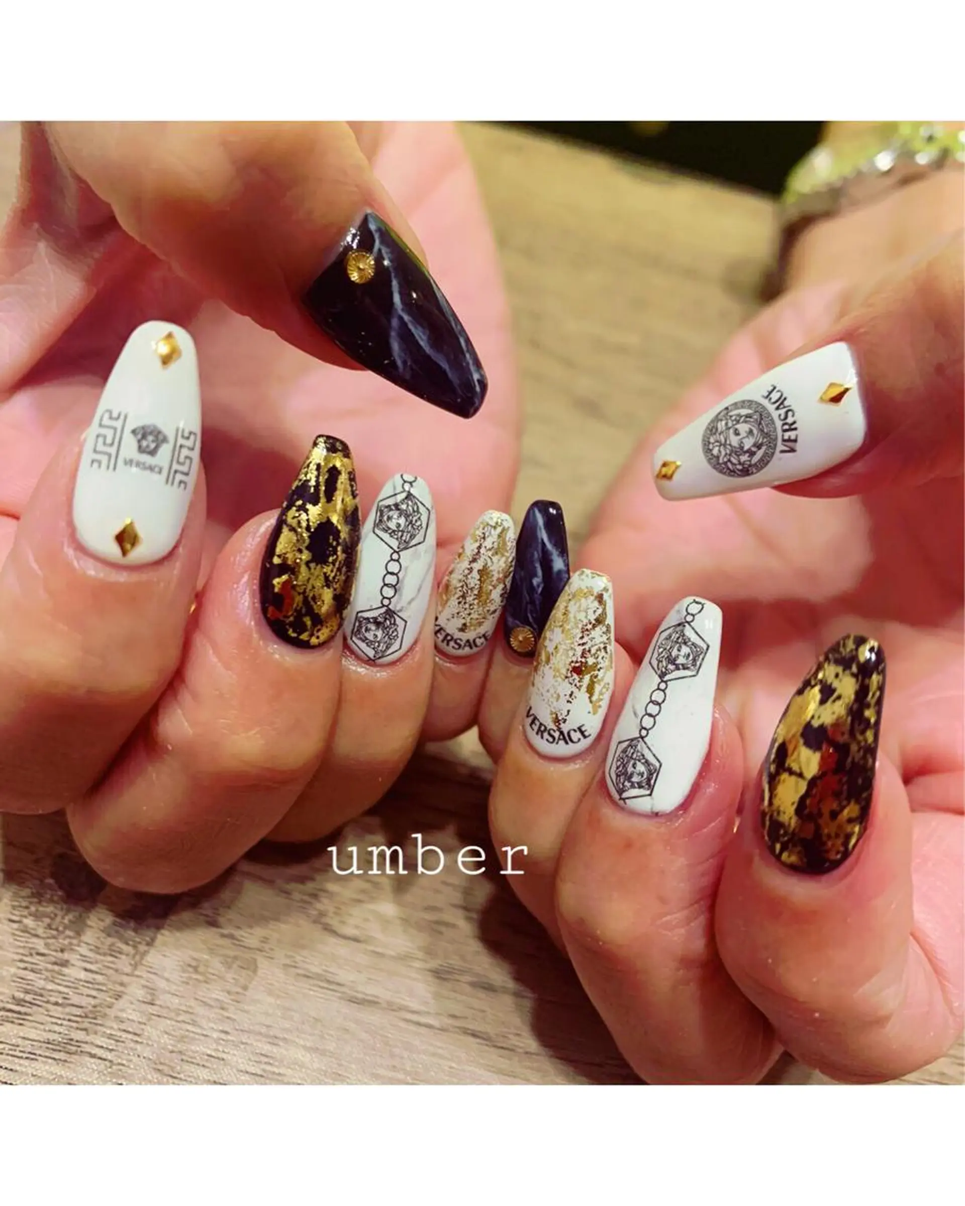 ネイル ハンドネイル umber 三茶1分のネイルデザイン