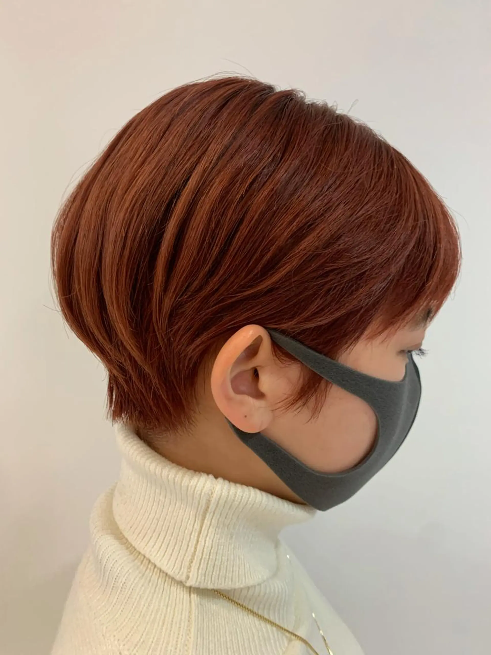 ショート カラー ブリーチ オレンジ LICO HAIR×RELAXATION所属・m i k u n aのヘアスタイル