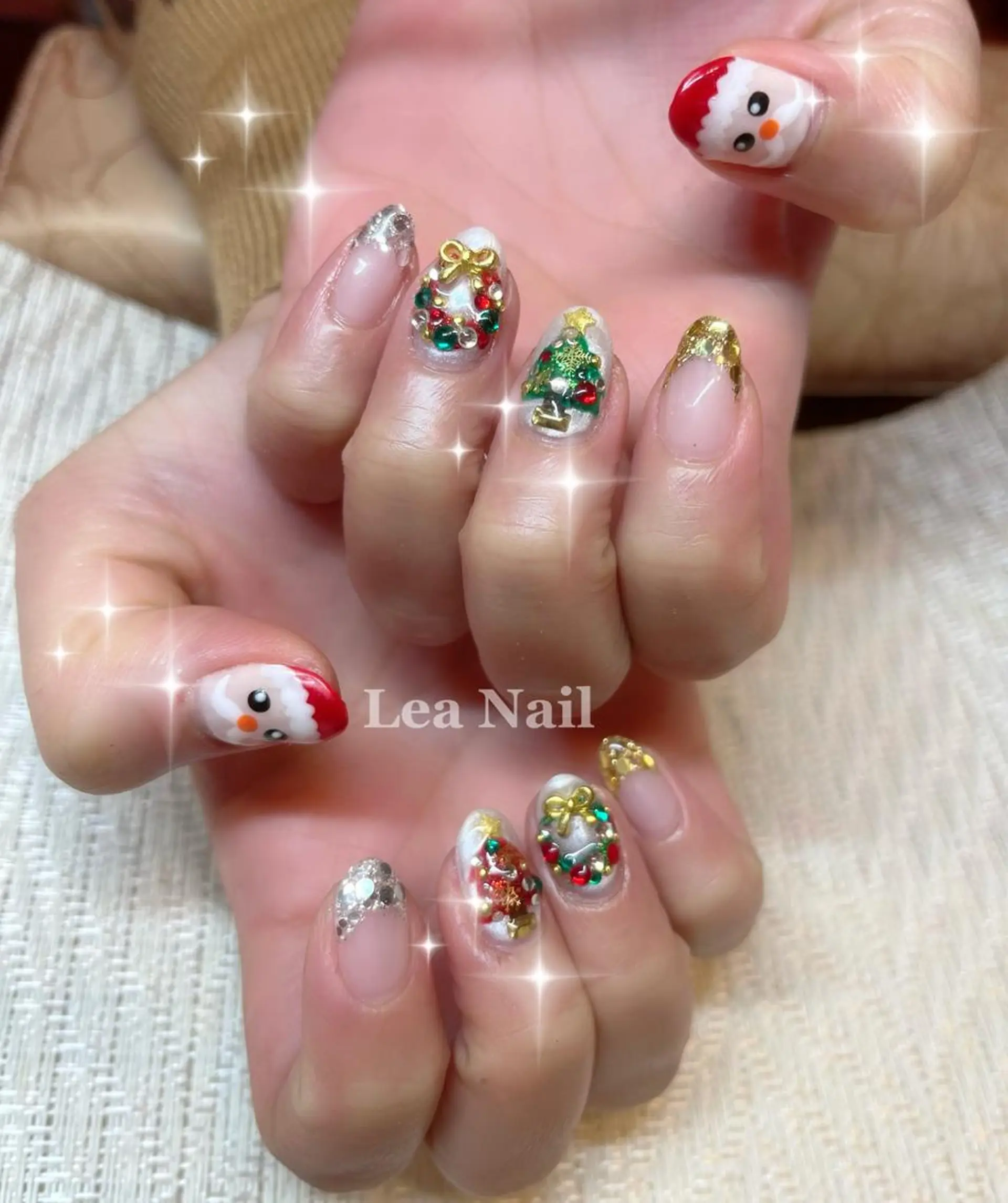 ネイル 冬ネイル クリスマス Lea Nailのネイルデザイン