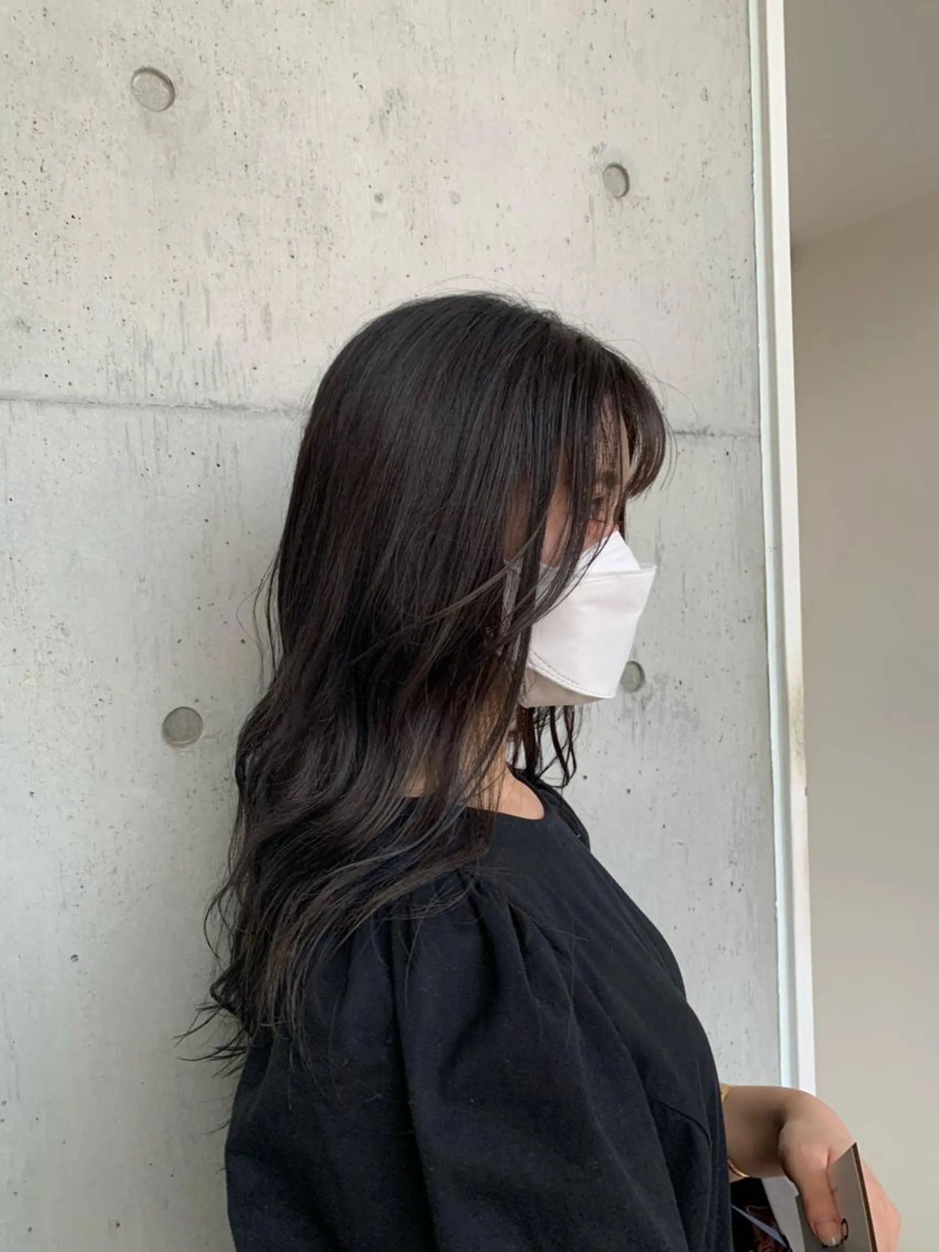 セミロング 韓国風ヘア カネコ ユカリのヘアスタイル