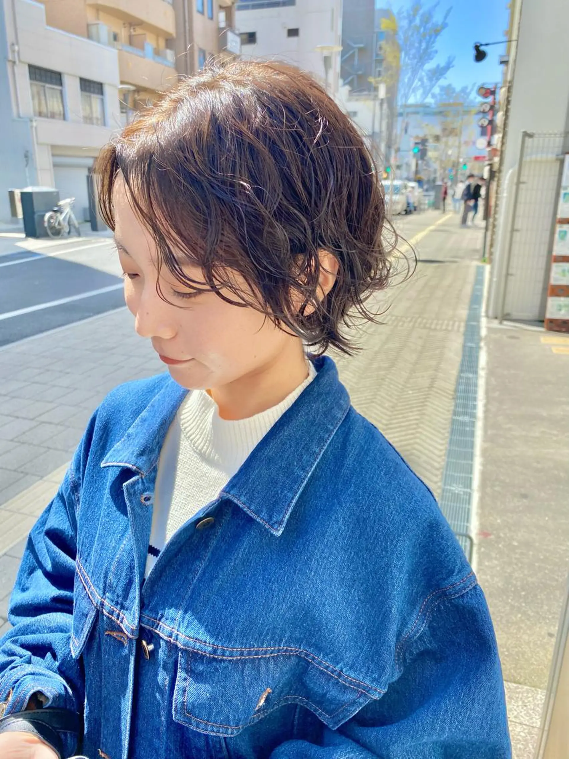 ショート パーマ 会田 渡夢のヘアスタイル