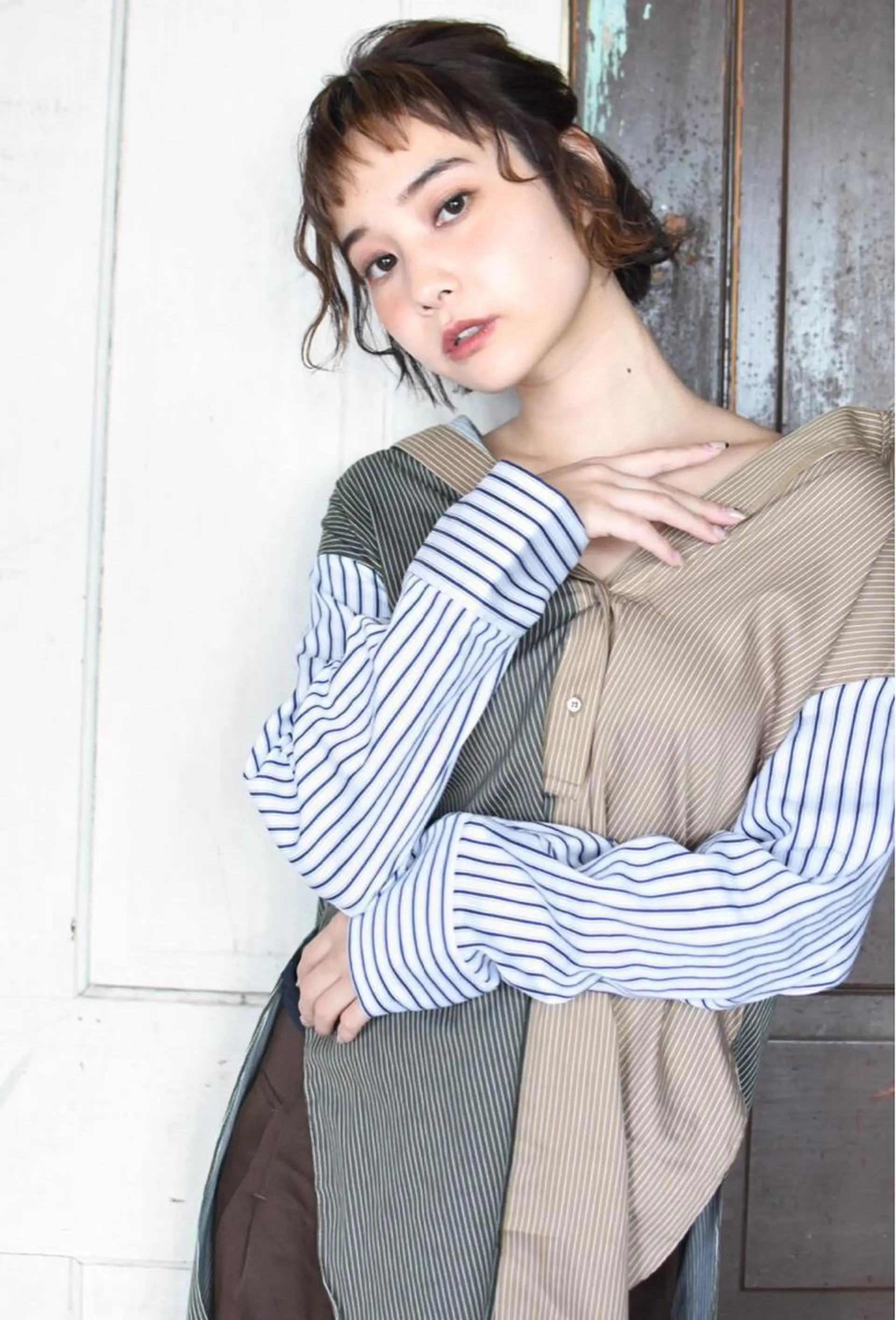 ミディアム ヘアアレンジ メンズヘア/レイヤー /ボブ山内春輝のヘアスタイル