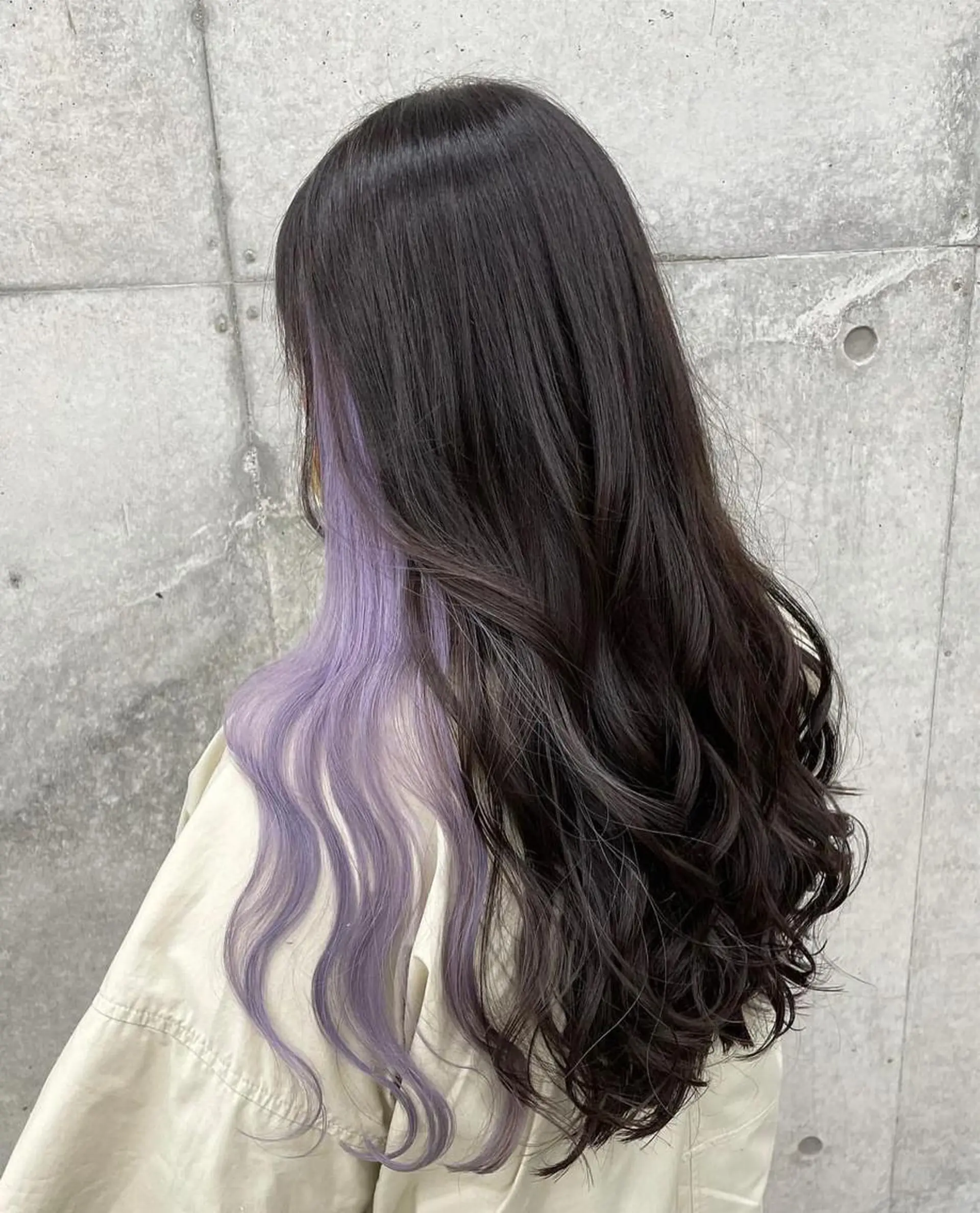 ロング LINOET名古屋所属・ダブルカラー🩶上村 純妃🩶名駅徒歩5分のヘアスタイル