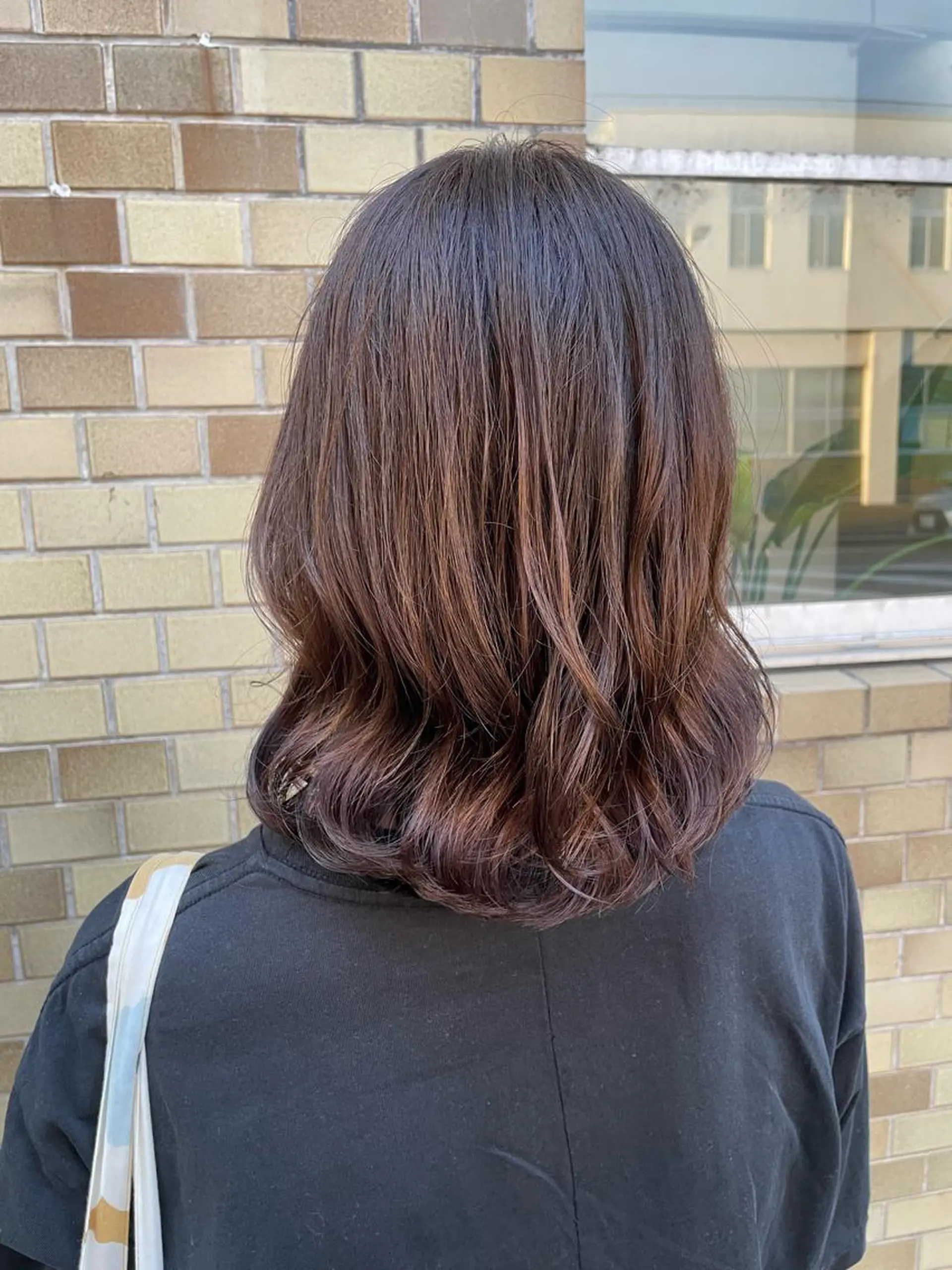 ミディアム パーマ ミディアムパーマ 永井 悠大のヘアスタイル