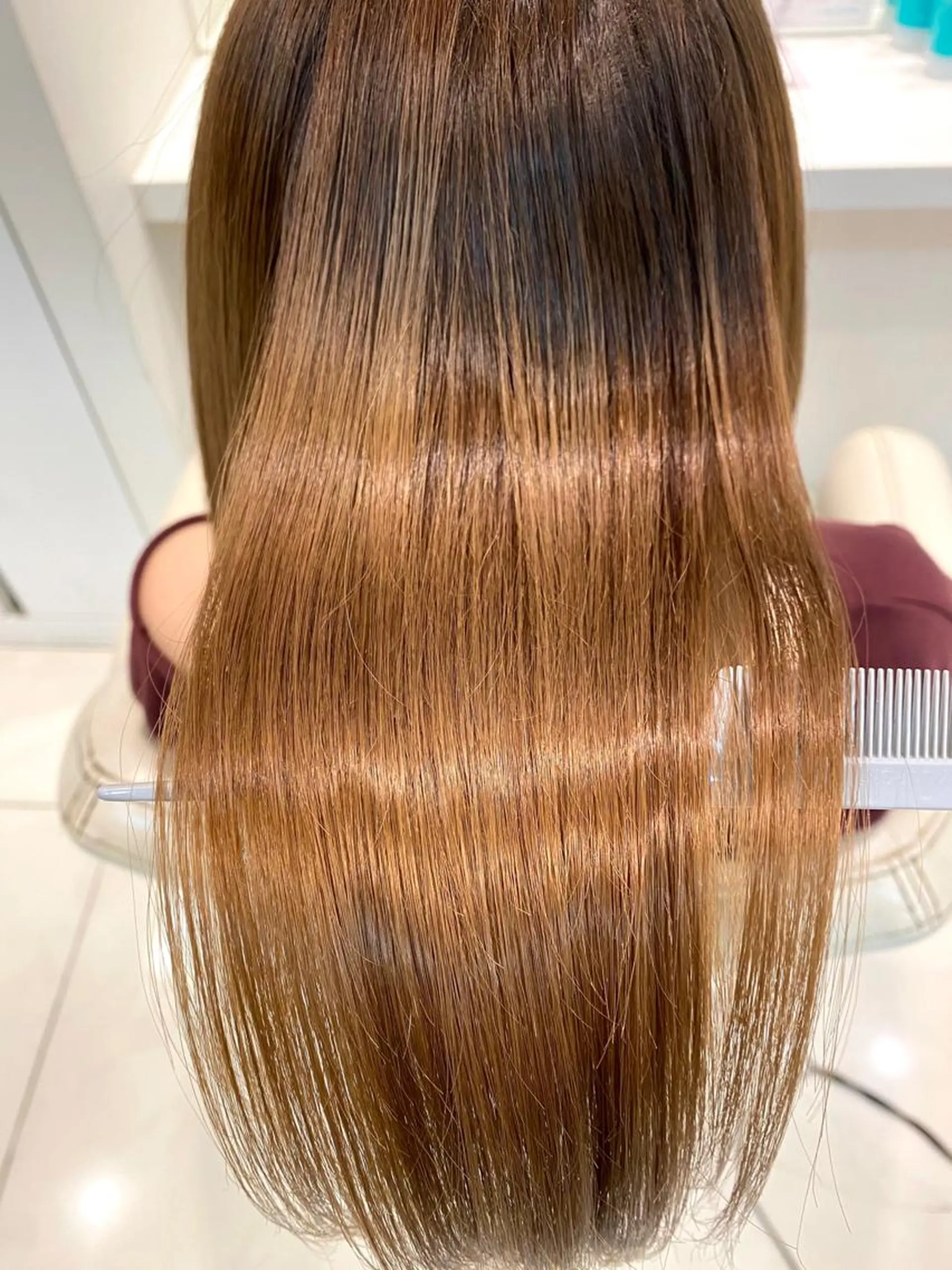 セミロング カット 縮毛矯正 💎髪質改善/縮毛矯 正特化💎鈴木一寿のヘアスタイル