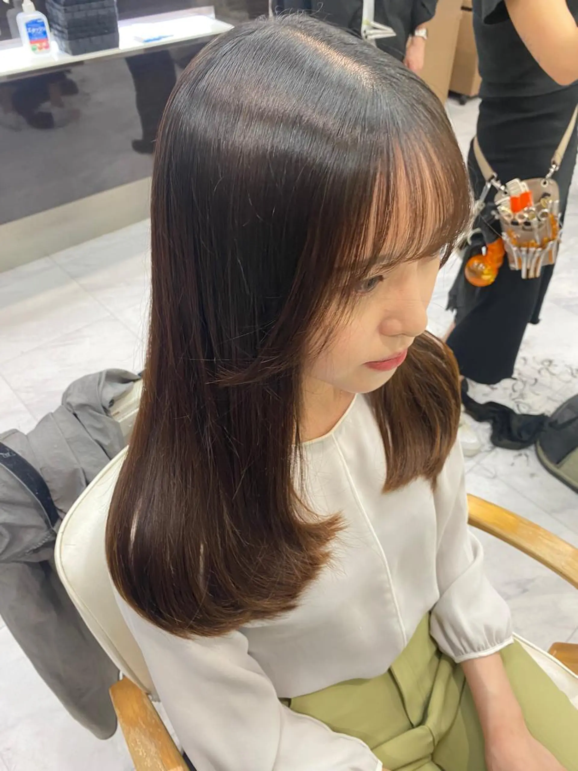 ロング レイヤーカット シャギー 目黒 碧人のヘアスタイル