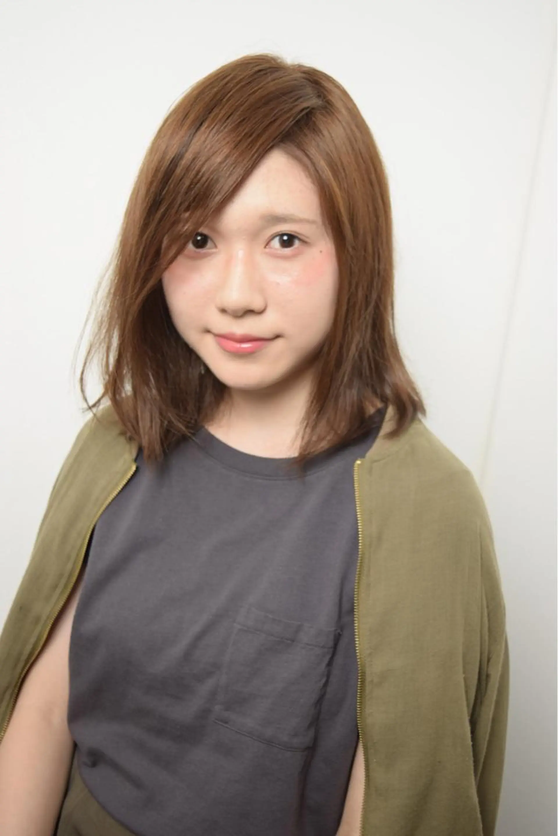 ミディアム セミロング ロング カラー パーマ 高橋 隆一のヘアスタイル