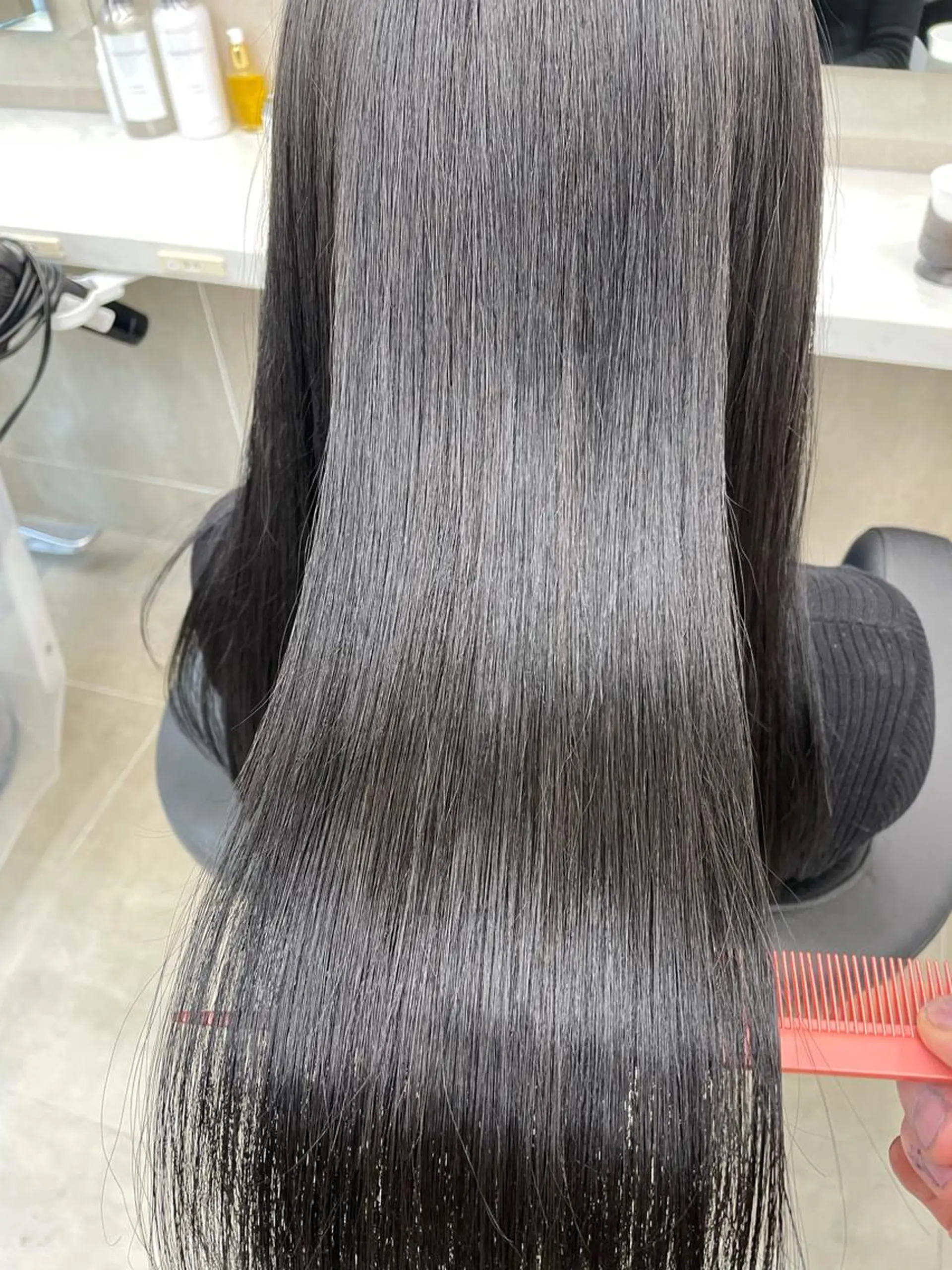 ミディアム カラー トリートメント ヘッドスパ ヘアセット 表参道ハッシュカット レイヤー/リノンのヘアスタイル