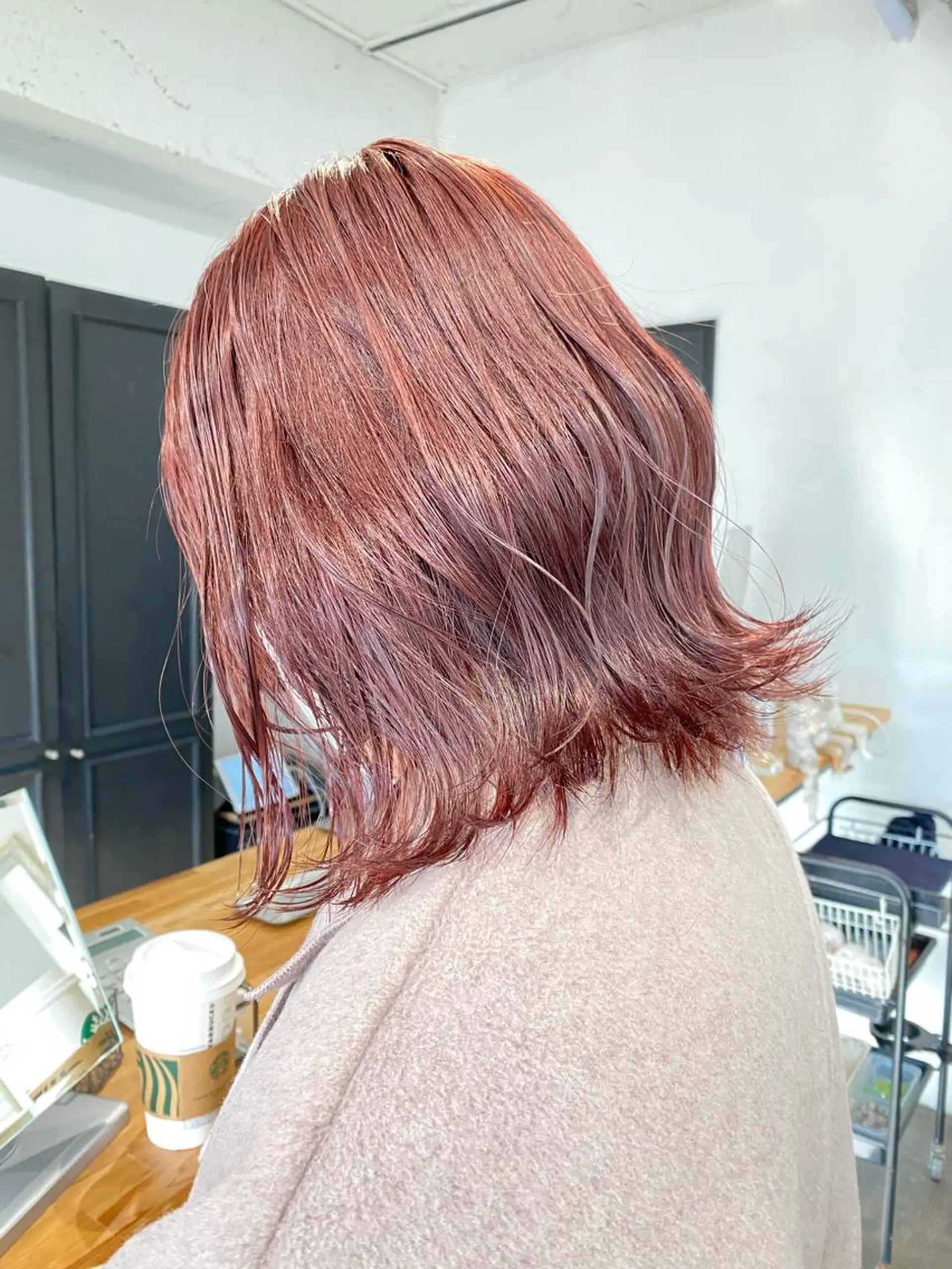 ミディアム カラー hair design verda所属・レイヤー暖色カラー 池袋Yamamotoのヘアスタイル