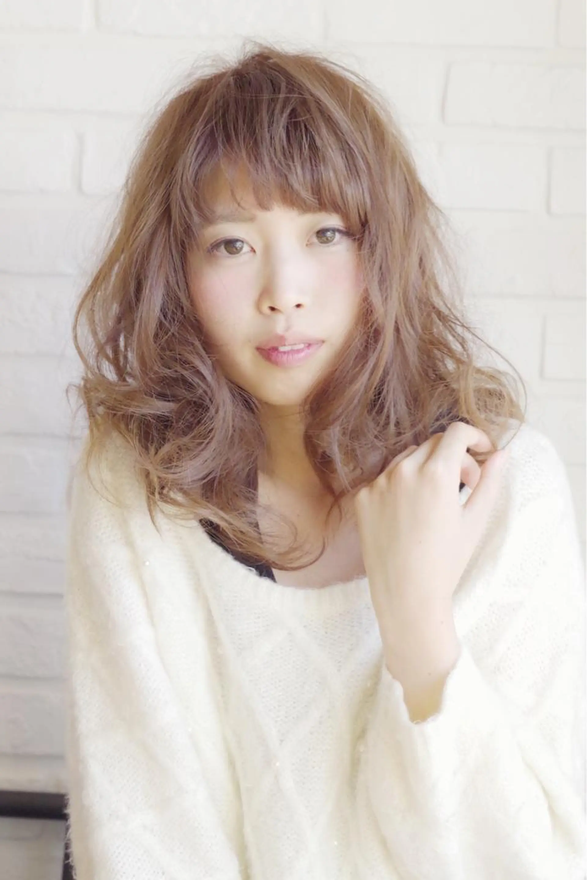 セミロング ロング hair create Conté所属・富岡 俊行のヘアスタイル