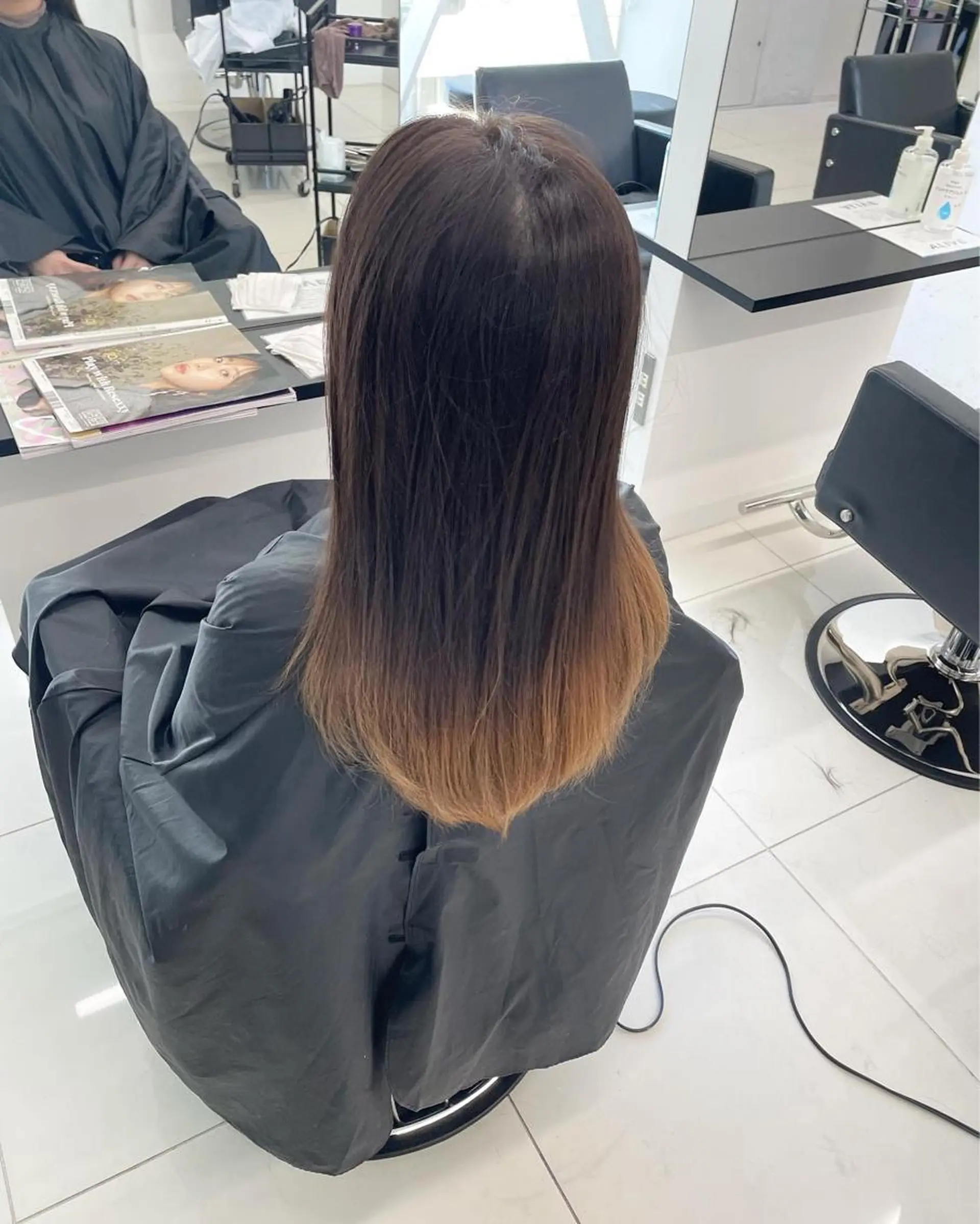 ミディアム カラー ミディアムパーマ ブリーチ グラデーションカラー 学生 髪質改善 ⭐️無料！カット モデル募集⭐️夕貴のヘアスタイル