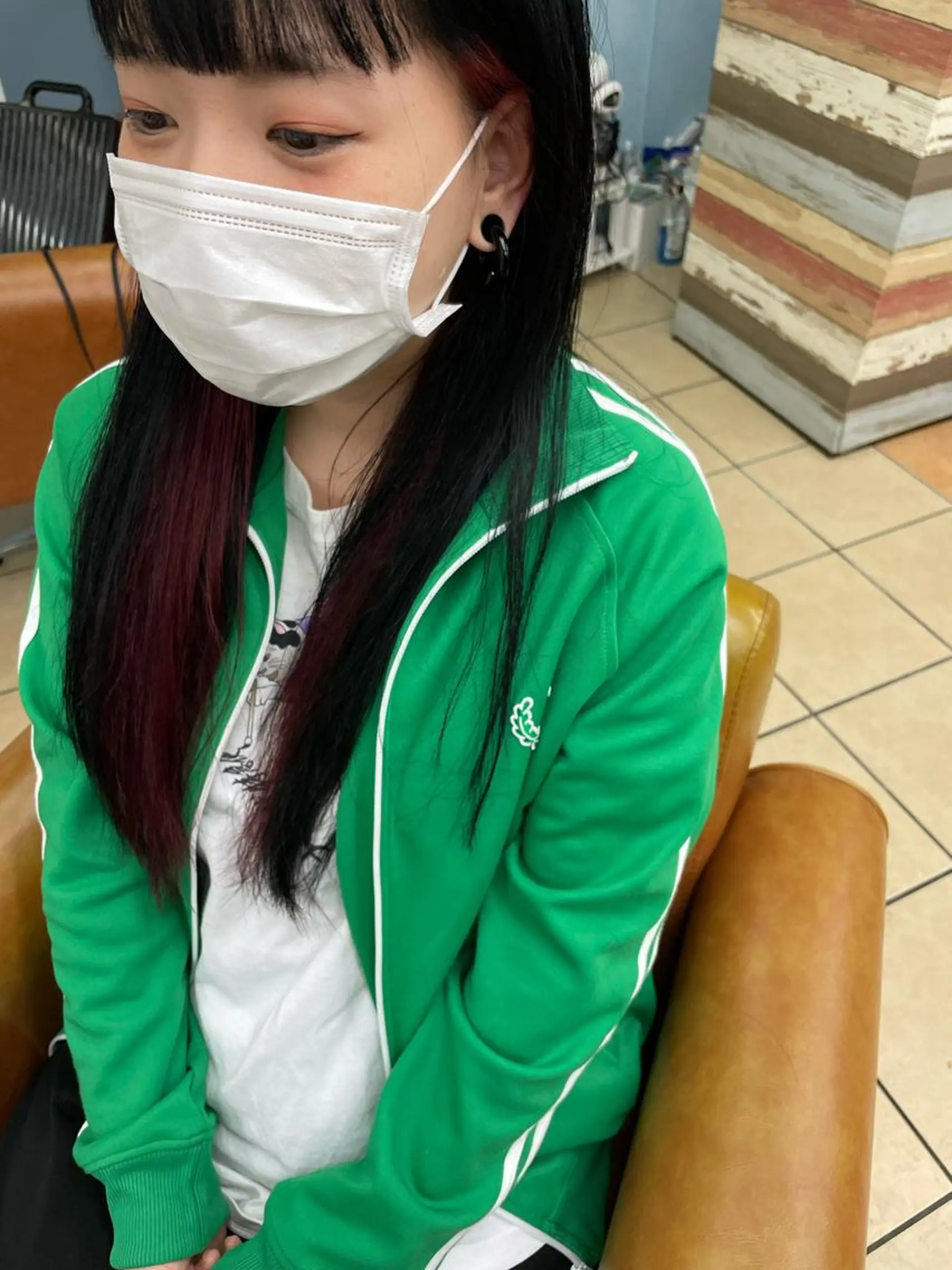 ロング カラー 森安 華楠のヘアスタイル