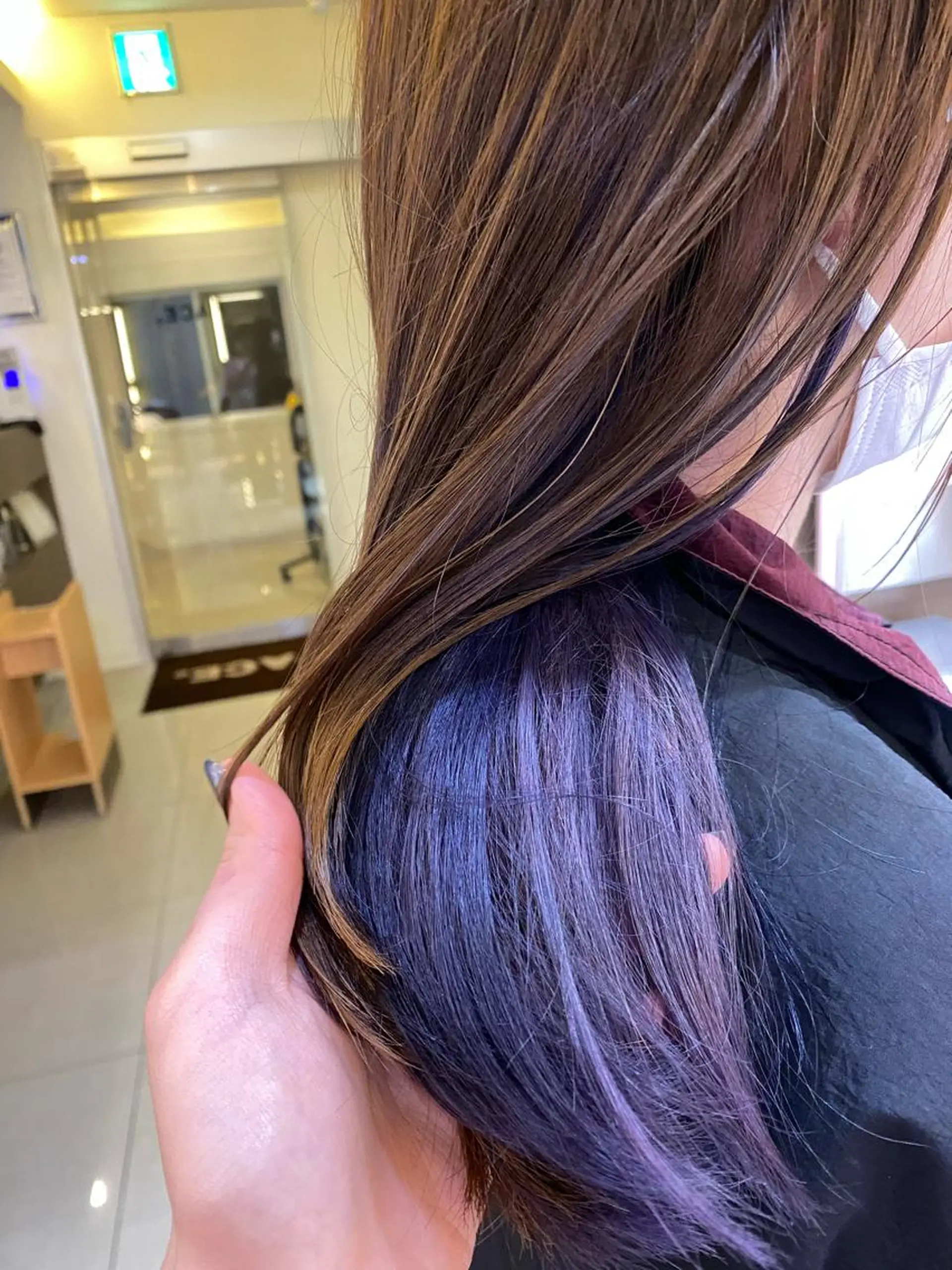 セミロング カラー ヘアカラー ✨垢抜け✨3Dカラー 山本美侑のヘアスタイル