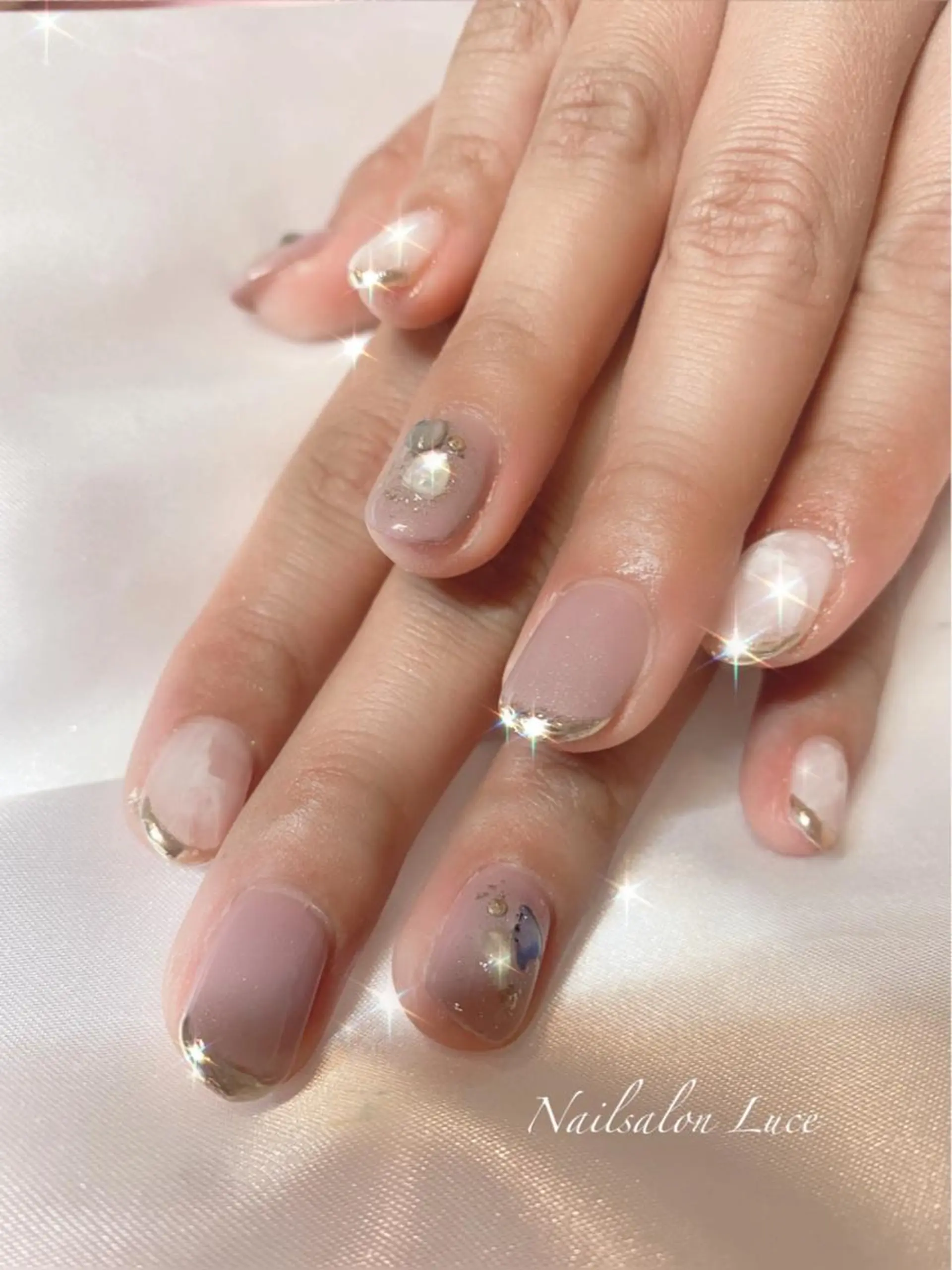 ネイル ジェルネイル ワンカラーネイル ネイル& 脱毛サロン　Lのマツエク・マツパデザイン