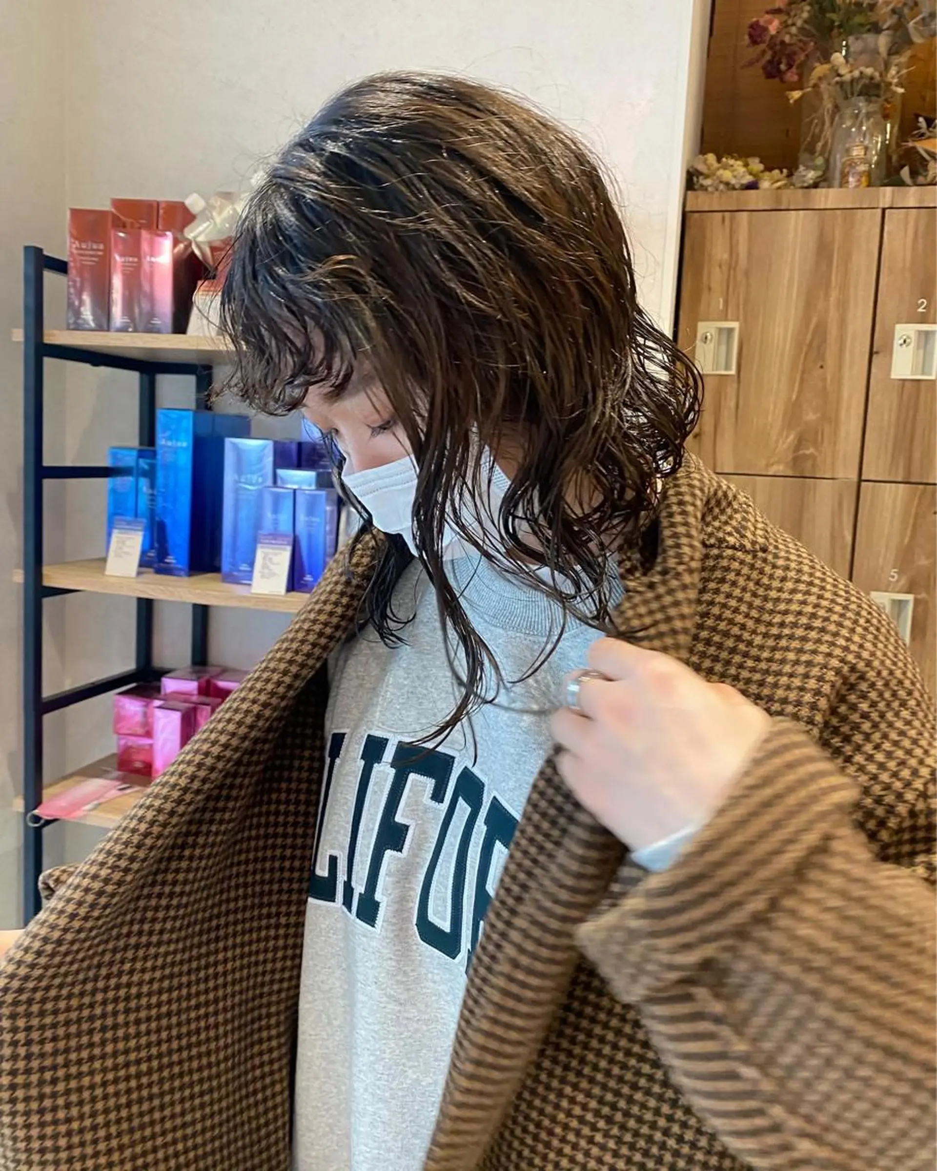 ミディアム パーマ カット パーマ パーマ指名No1 /namiのヘアスタイル