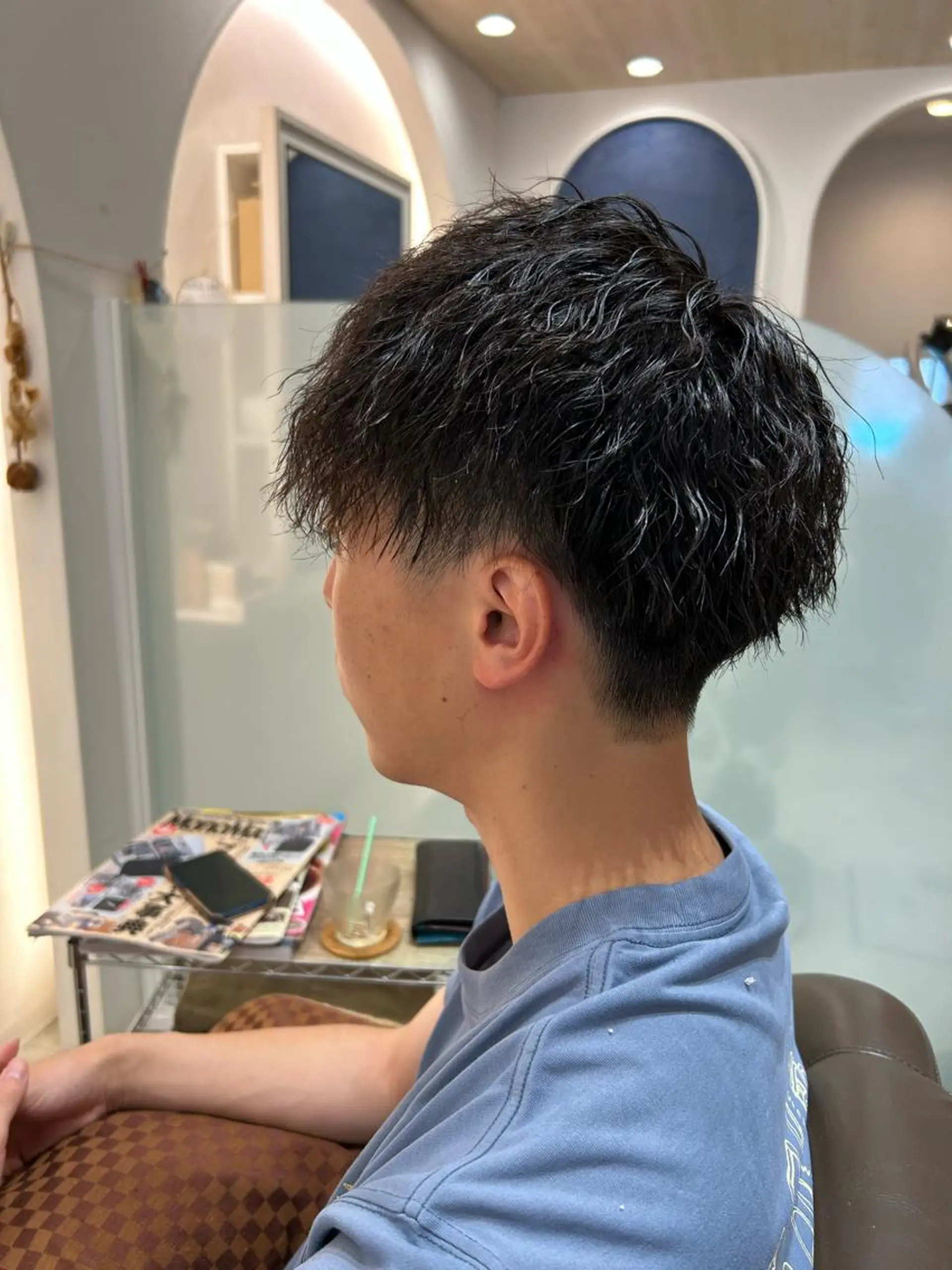 ショート パーマ メンズ メンズパーマ ツイストスパイラルパーマ スパイラルパーマ Chou所属・Chou kahoのヘアスタイル