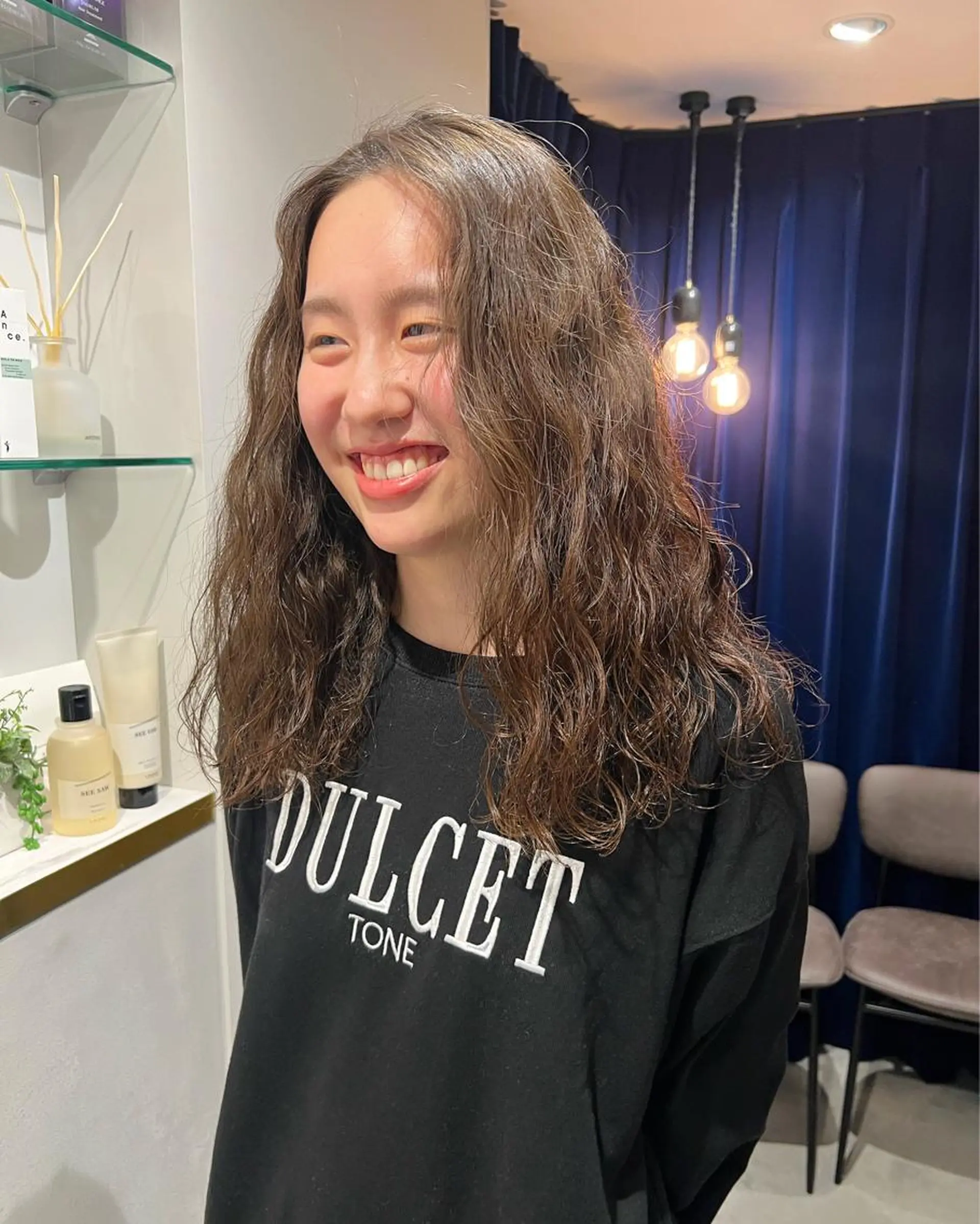 ロング 縮毛矯正 カット 上原 みちるのヘアスタイル