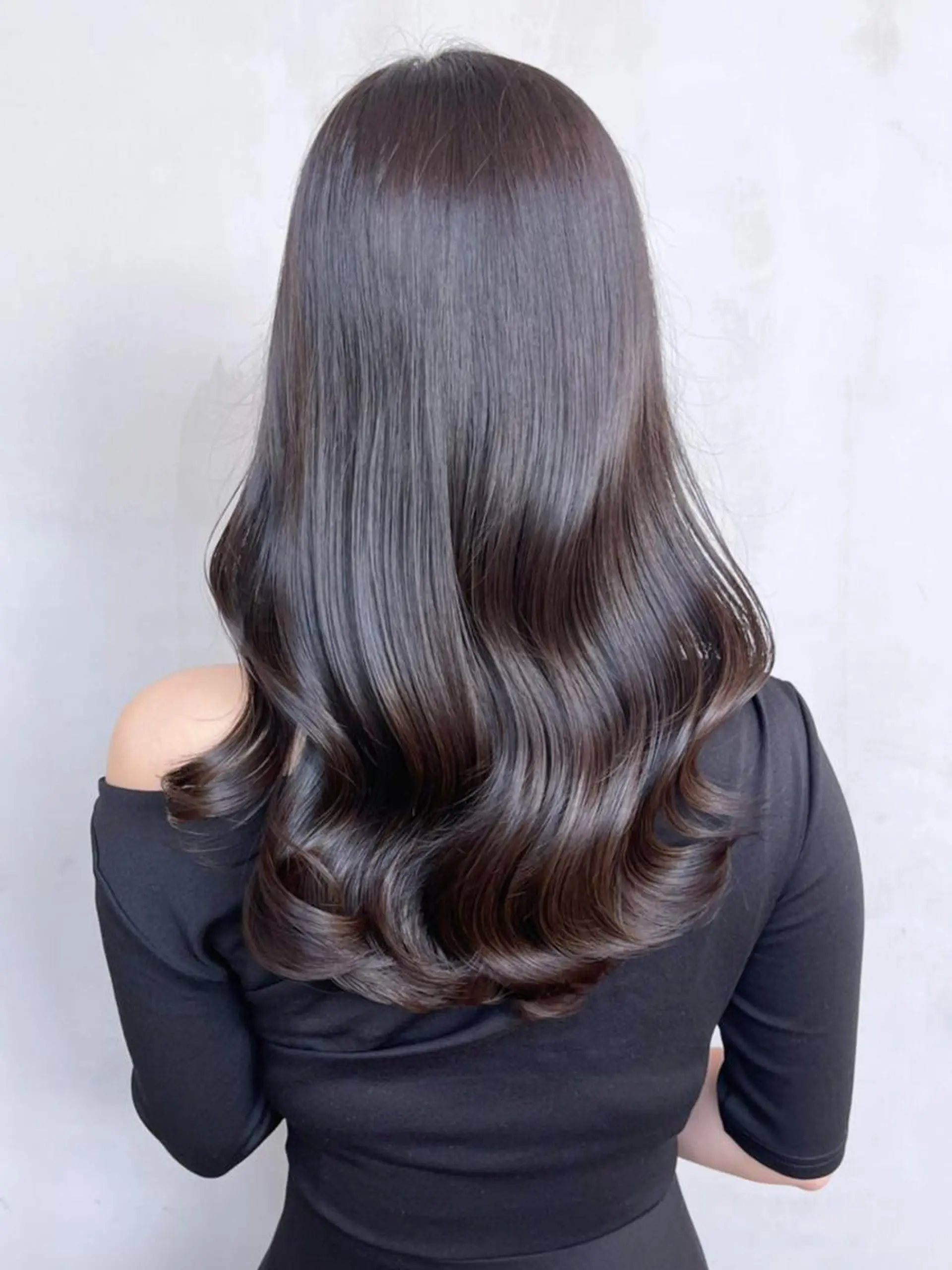 セミロング カラー ココアグレージュ グレージュ カット ヘアカラー トリートメント ITbyALBUM 松戸のヘアスタイル