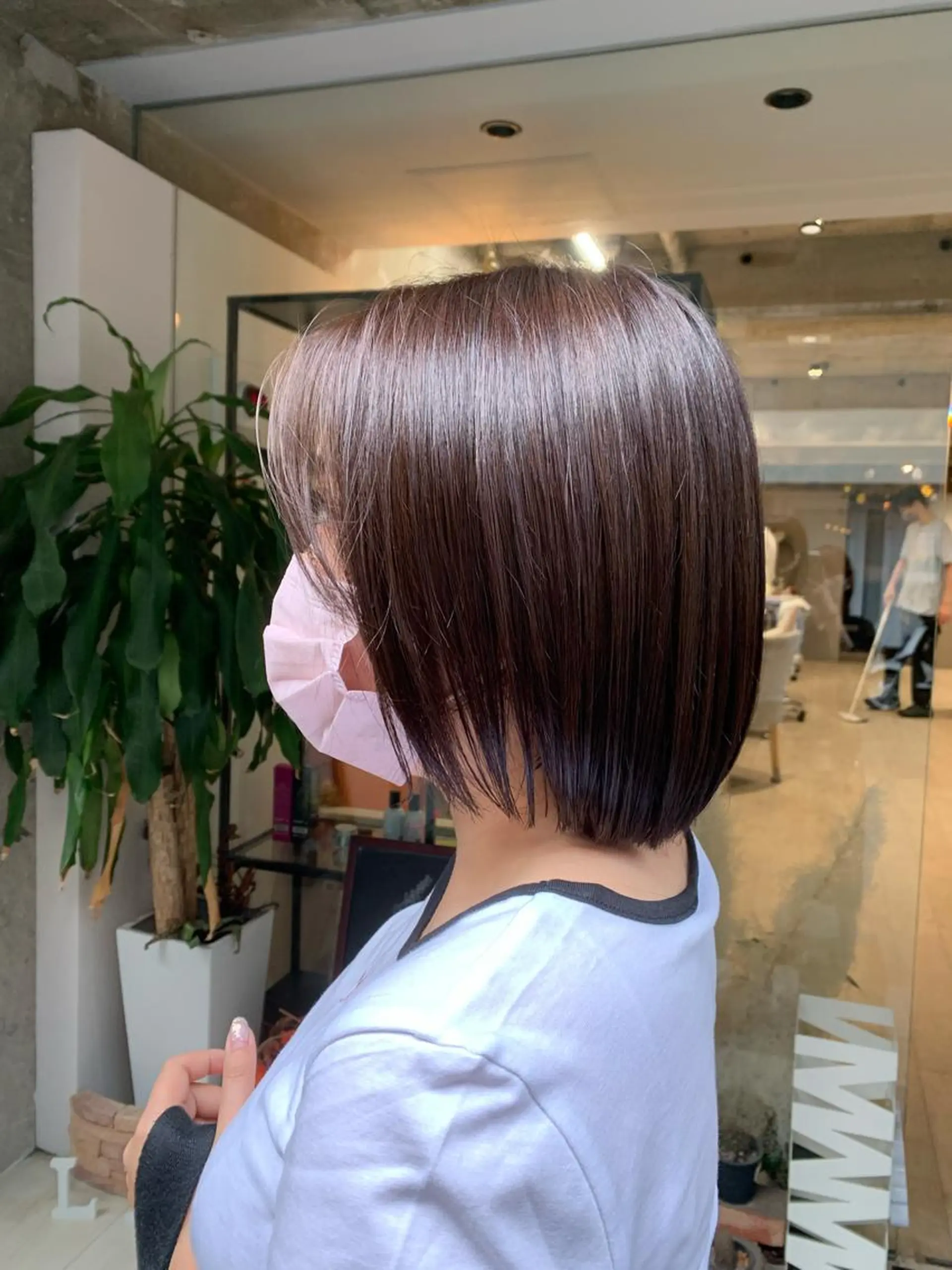 ショート カラー アッシュ ラベンダーカラー ラベンダーアッシュ カット ヘアカラー えんどう みほのヘアスタイル