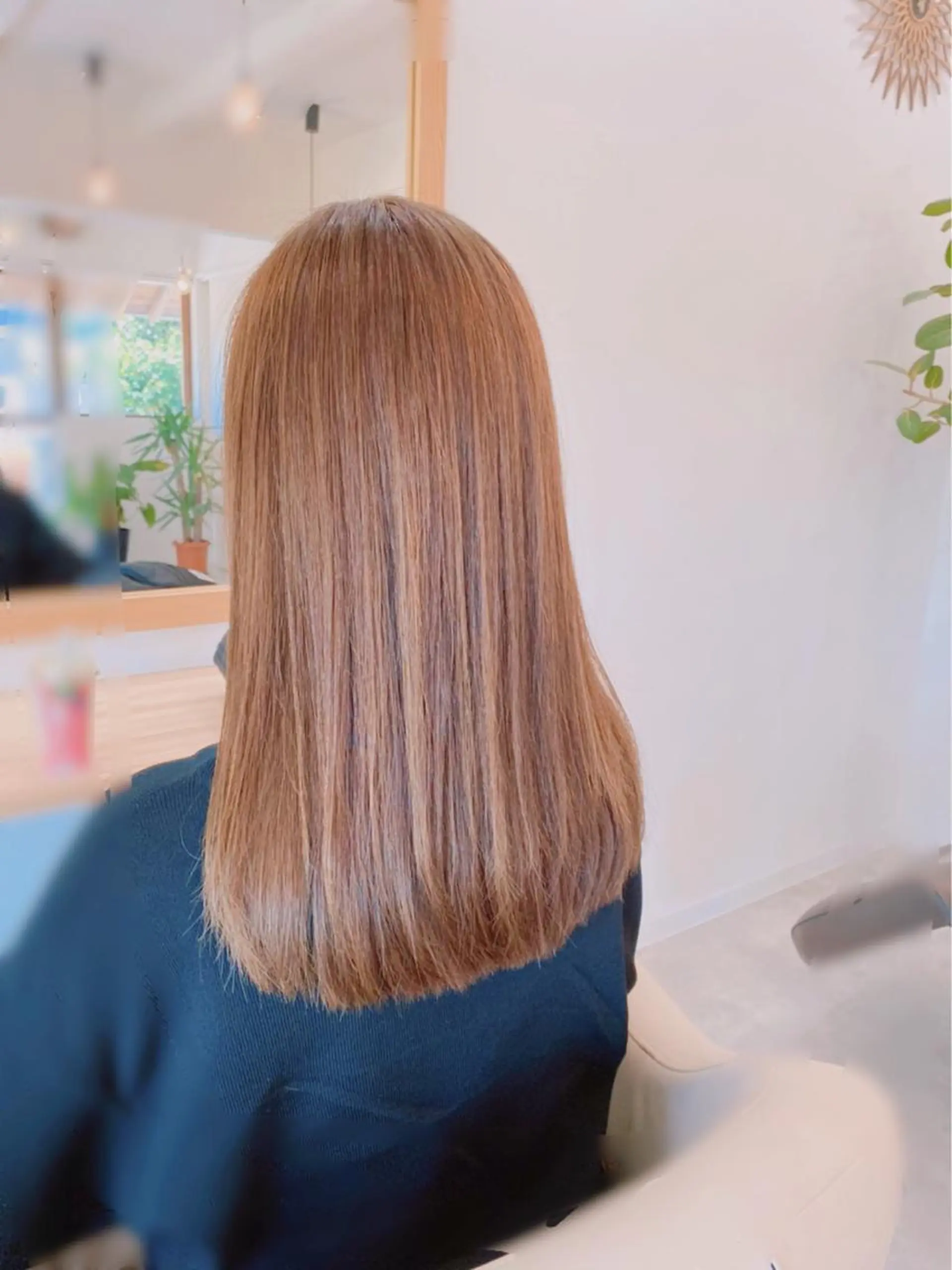 ロング カラー 縮毛矯正 山内 瑞穂のヘアスタイル