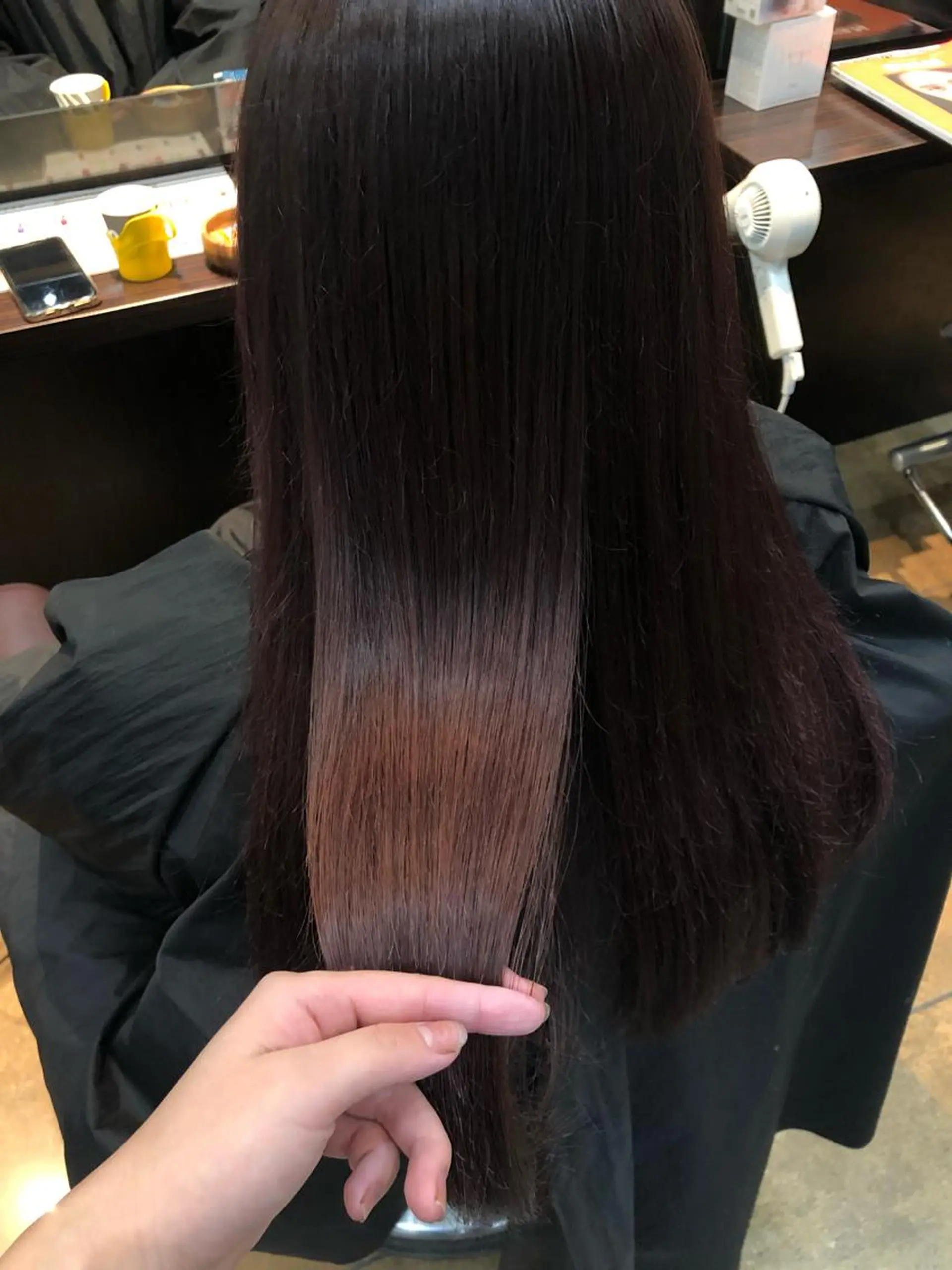カラー ヘアカラー トリートメント hina☺︎ 髪質改善/ストレートのヘアスタイル
