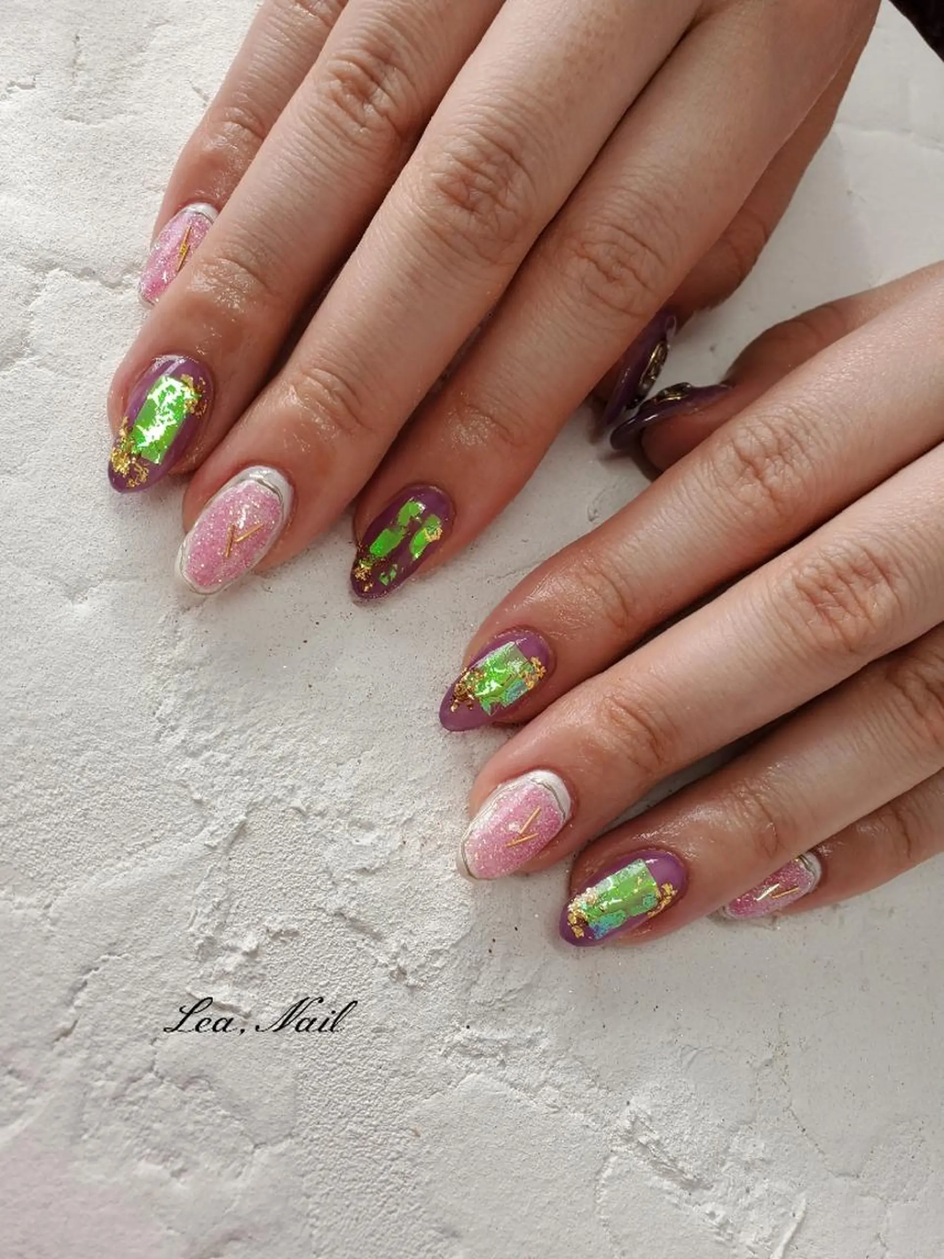 ネイル 持ち込み Lea,Nail所属・松橋 愛のネイルデザイン