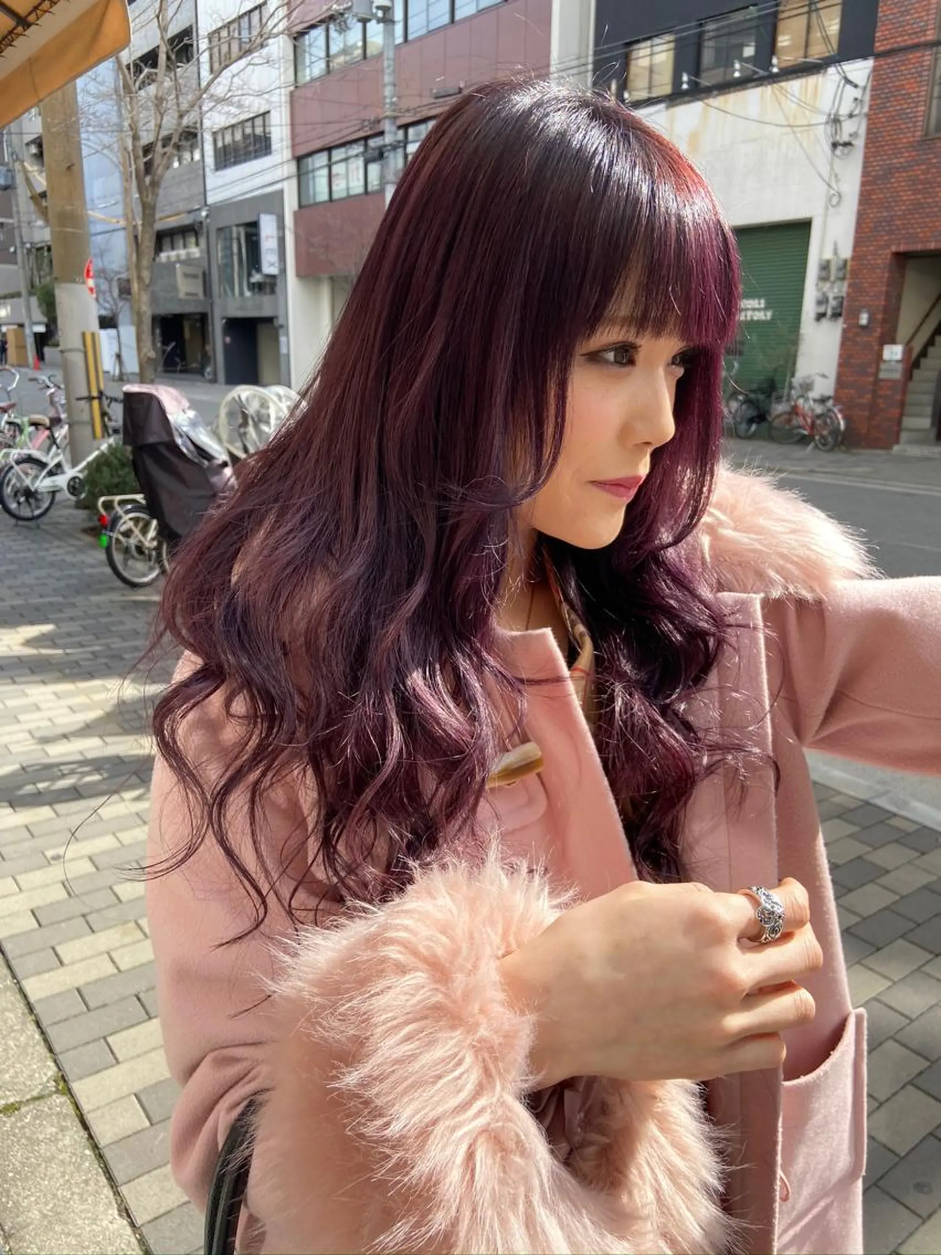 ロング カラー ヘアアレンジ カット ヘアカラー WEG所属・韓国レイヤー/艶髪 WATSUKIのヘアスタイル