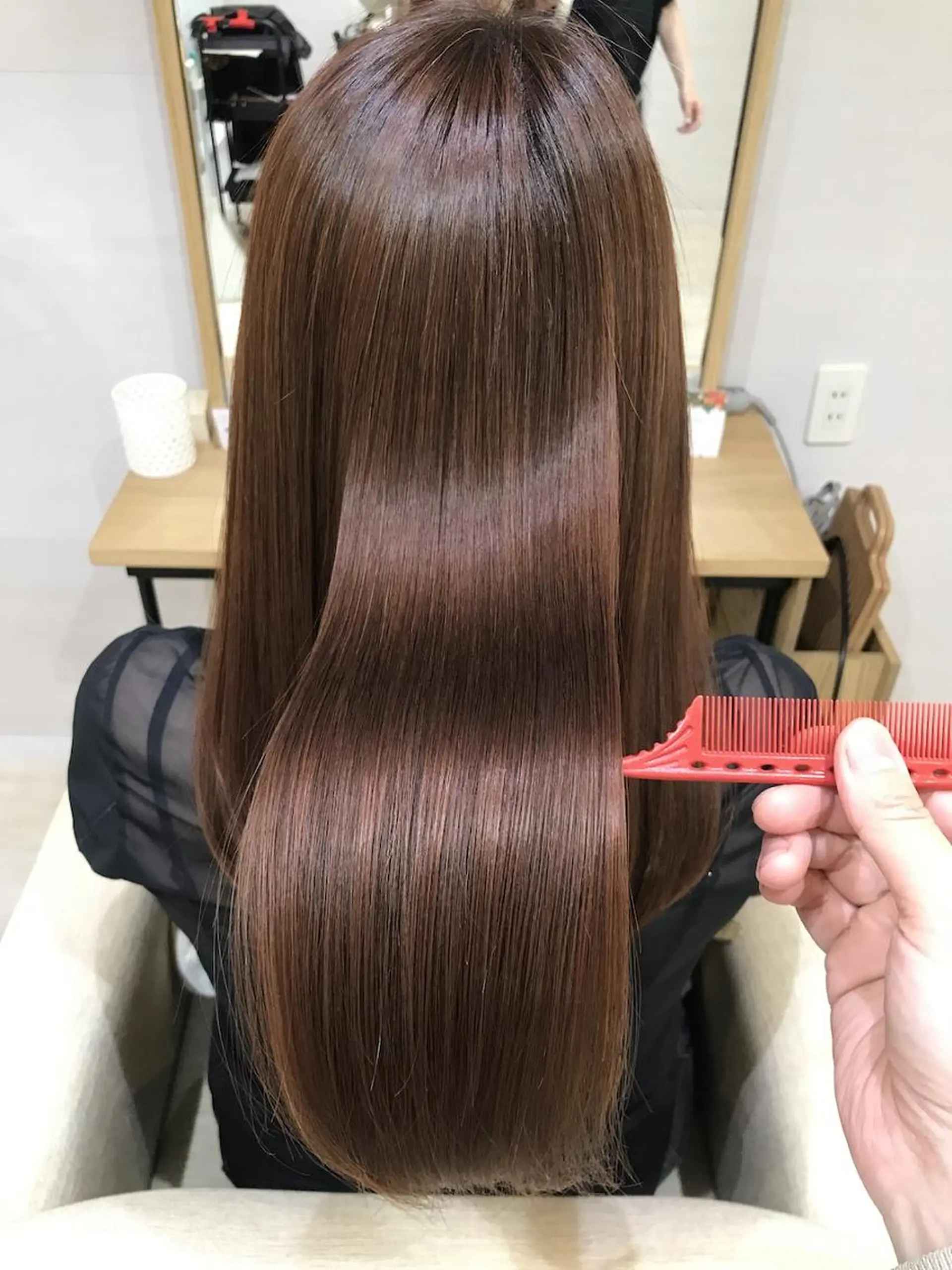 ロング カラー 髪質改善 ヘアカラー トリートメント Stellar 髪質改善ステラのヘアスタイル