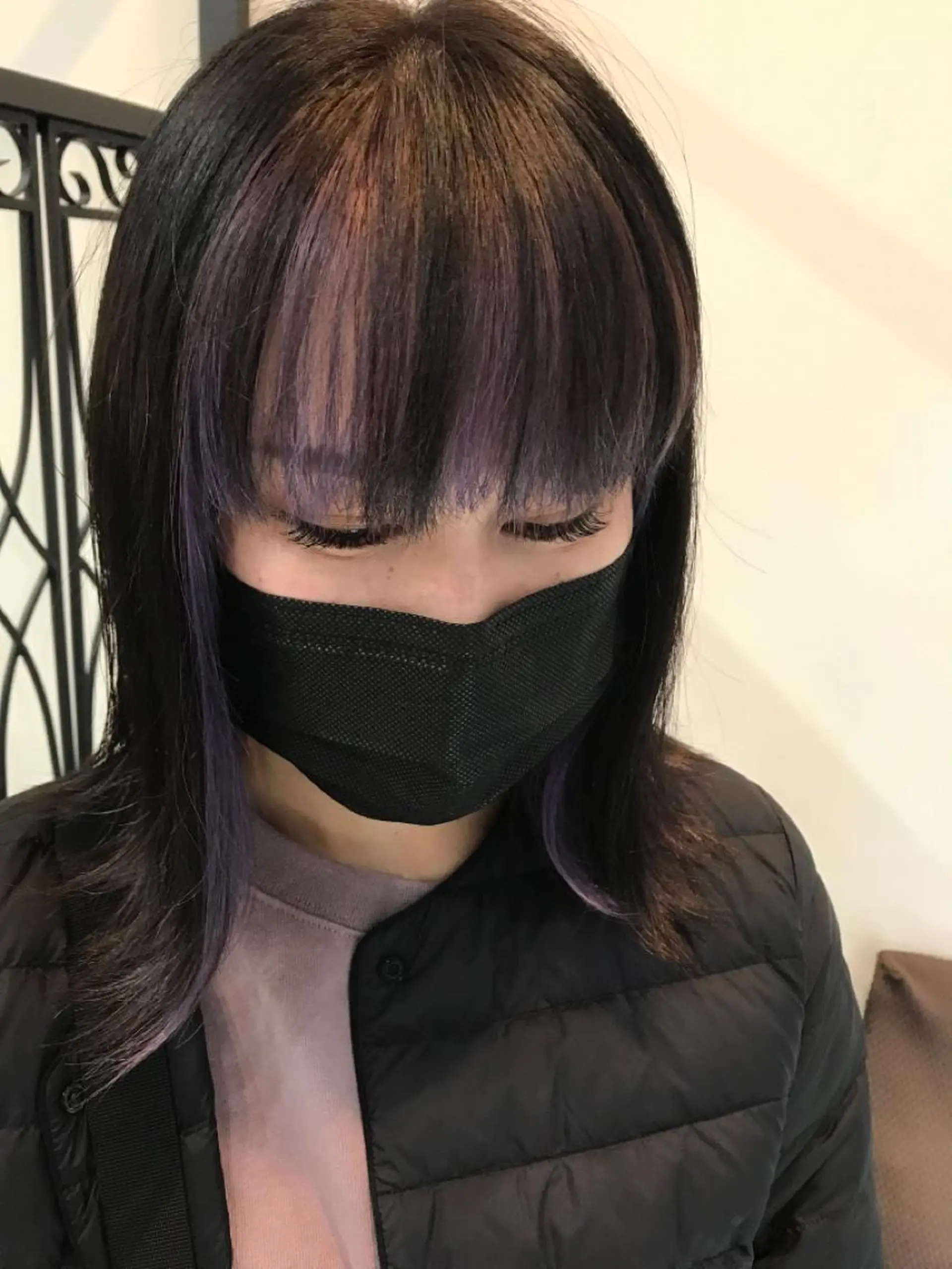 セミロング セミロングパーマ 3Dハイライト ハイライト 髪質改善 カット ヘアカラー 髪質改善サロン 福田昌子のヘアスタイル