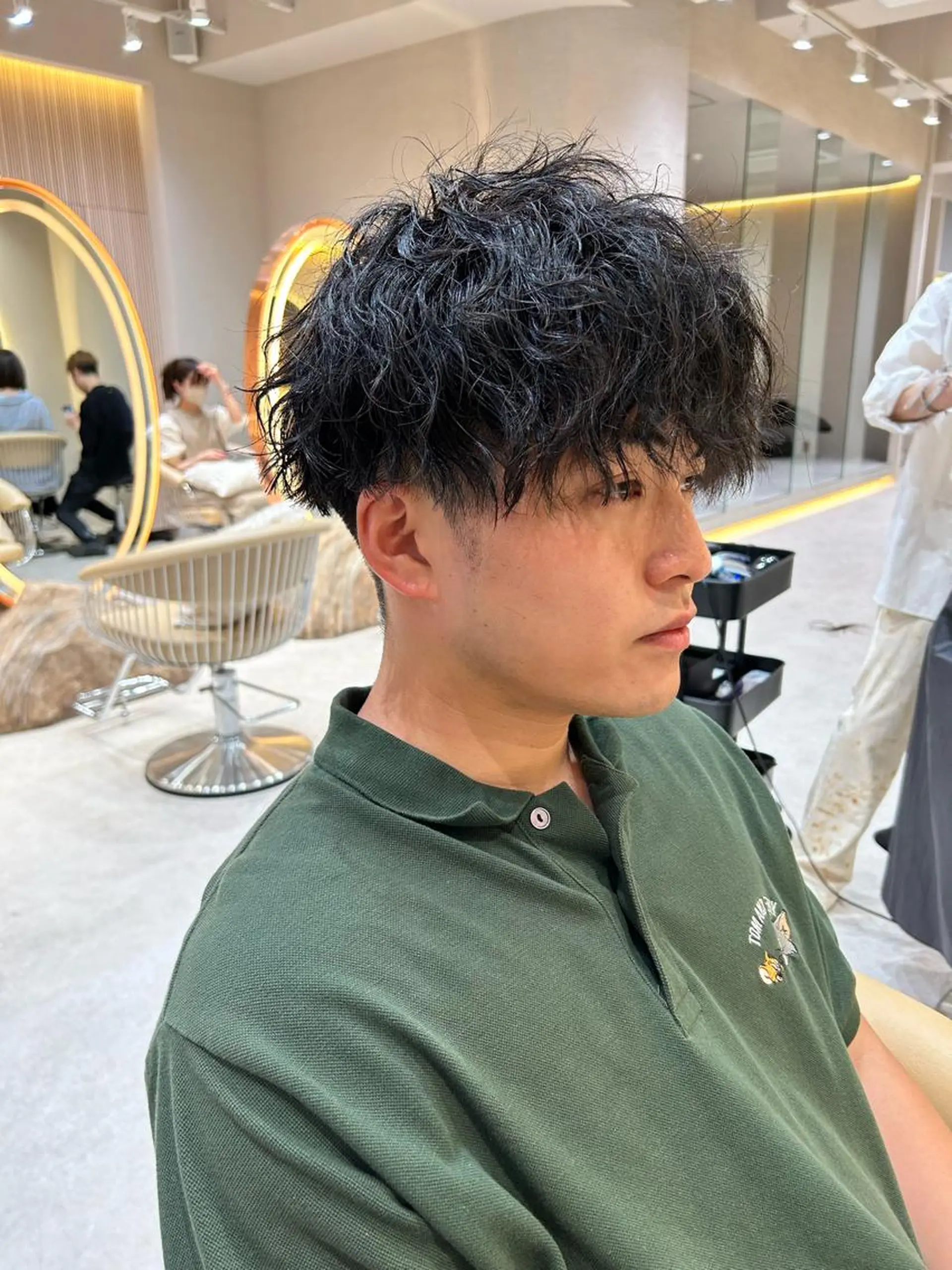 パーマ メンズ カット パーマ 大人メンズパーマ メンズ特化　萱原大幹のヘアスタイル