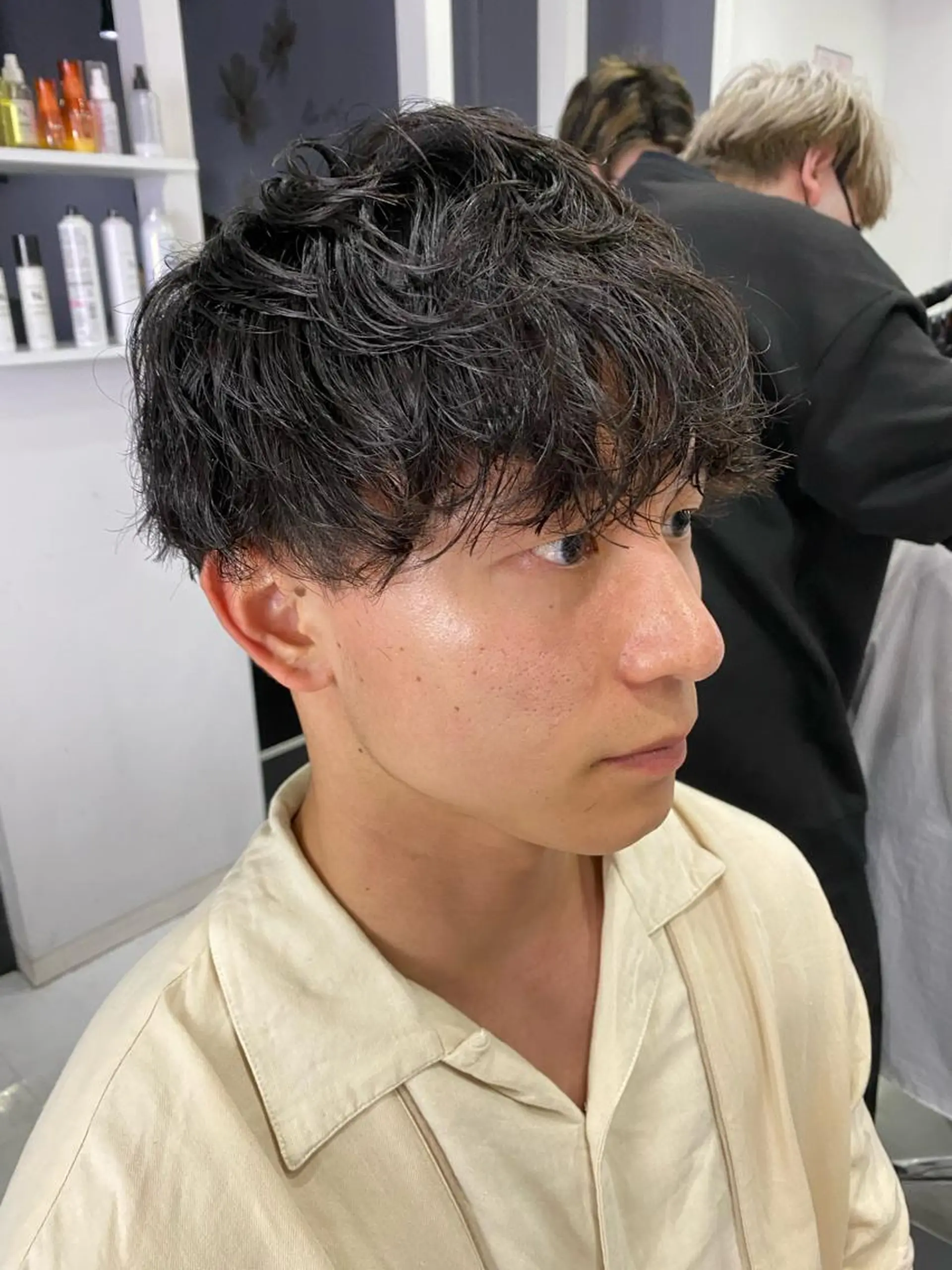 パーマ メンズ カット パーマ トリートメント 🟣メンズパーマ 川端 永遠🟣のヘアスタイル