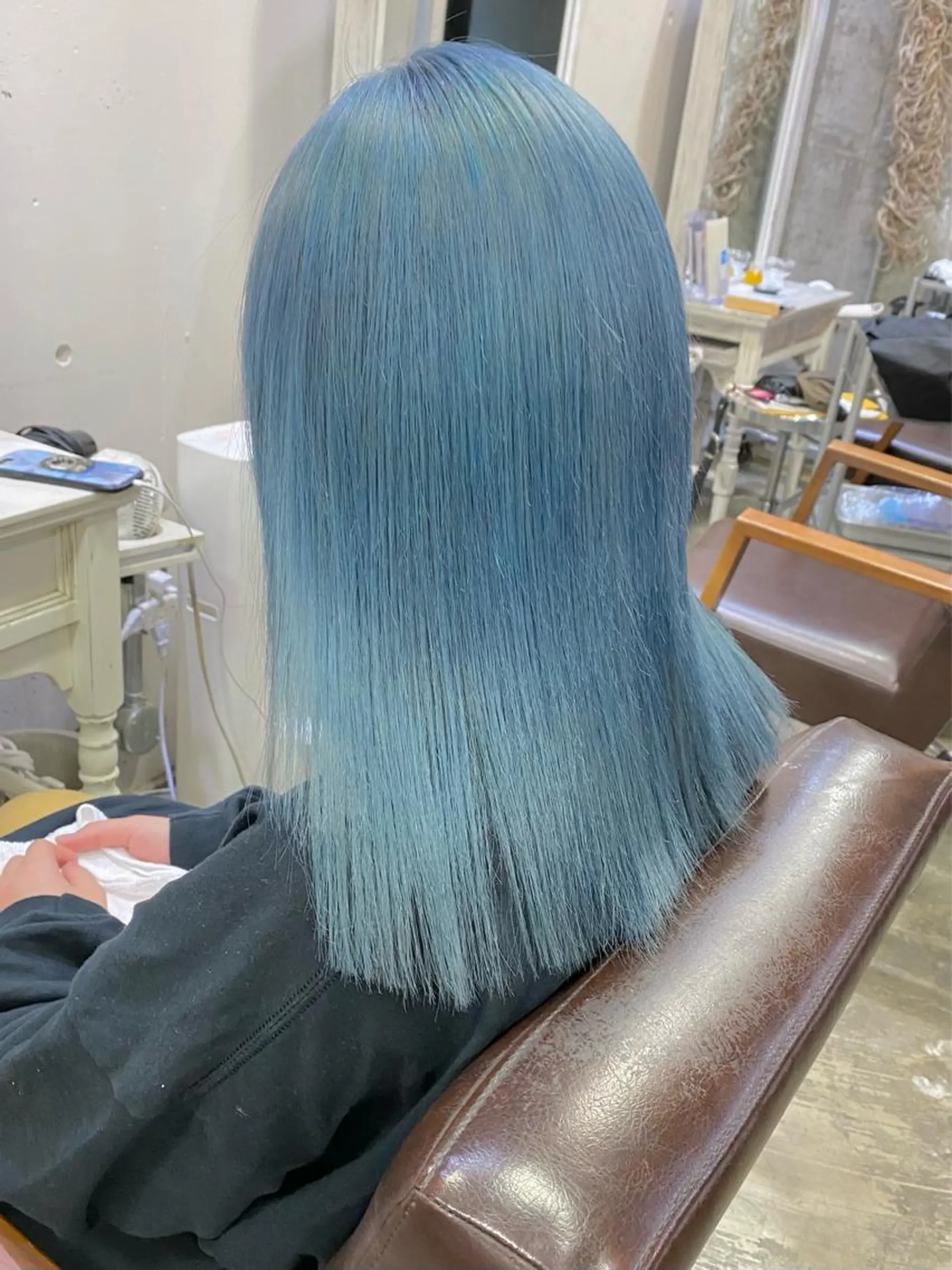 ロング カラー ブルーカラー ハイトーンカラー Piaコータロー ハイトーン&‪ボブのヘアスタイル