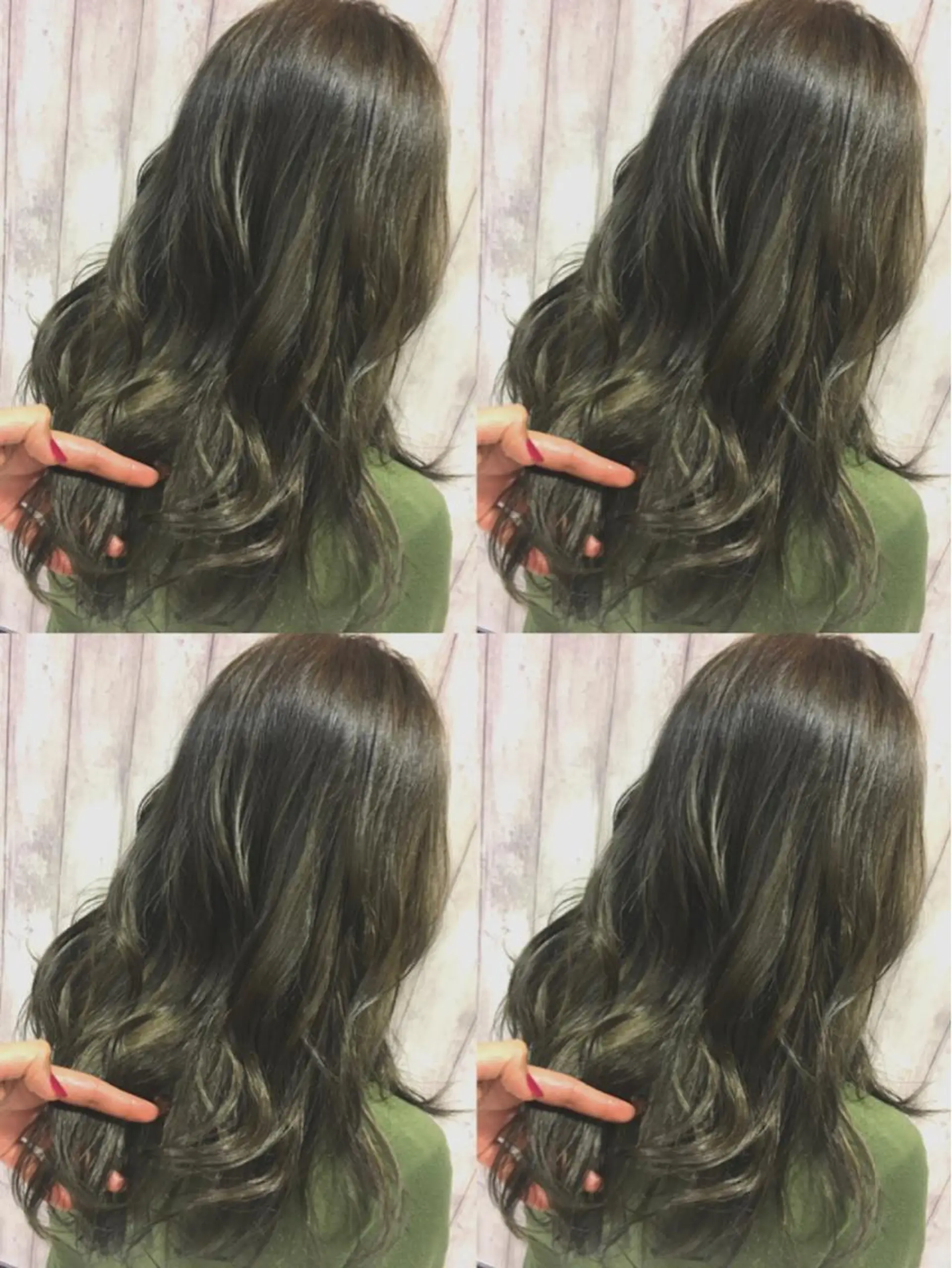 ミディアム セミロング ロング カラー イルミナカラー boutique misakiのヘアスタイル