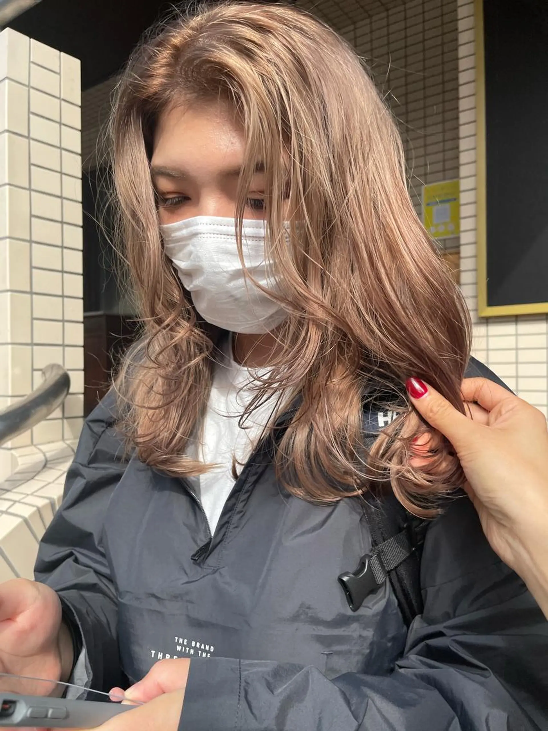 セミロング 仙田 遥のヘアスタイル